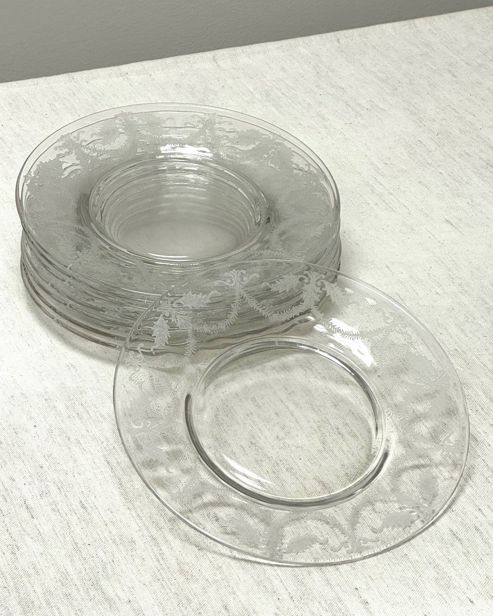 Antique FOSTORIA 'Victory' Salad Plates Set of 8|1879