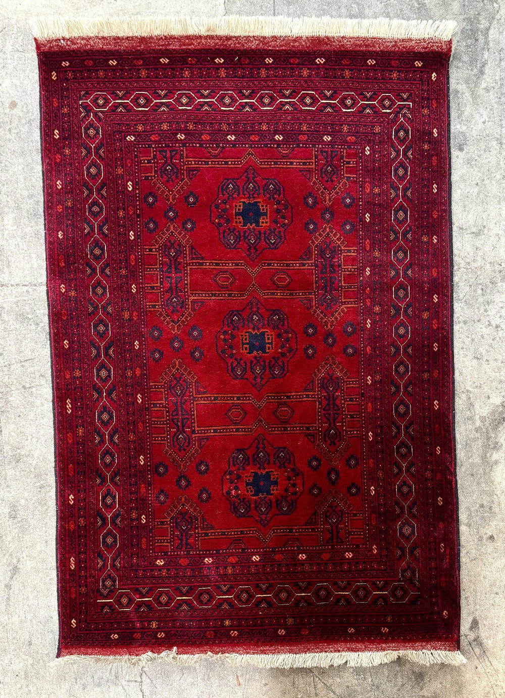 Khal Mohammadi Deep Red 40" x 60" Rug|5384