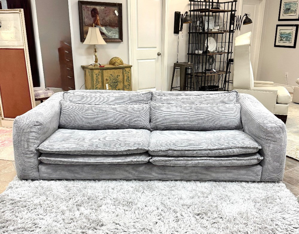 NEW Silver Gray 96" Cloud Sofa|6090