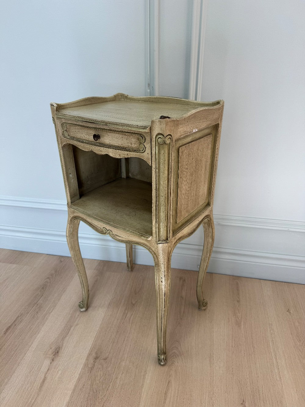Antique French Provincial Bedside Table|3802