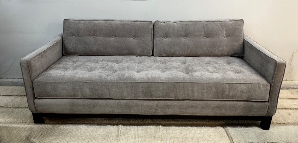 Modern Gray Tufted Sofa (85"W x 35"D X 35"H)|3685