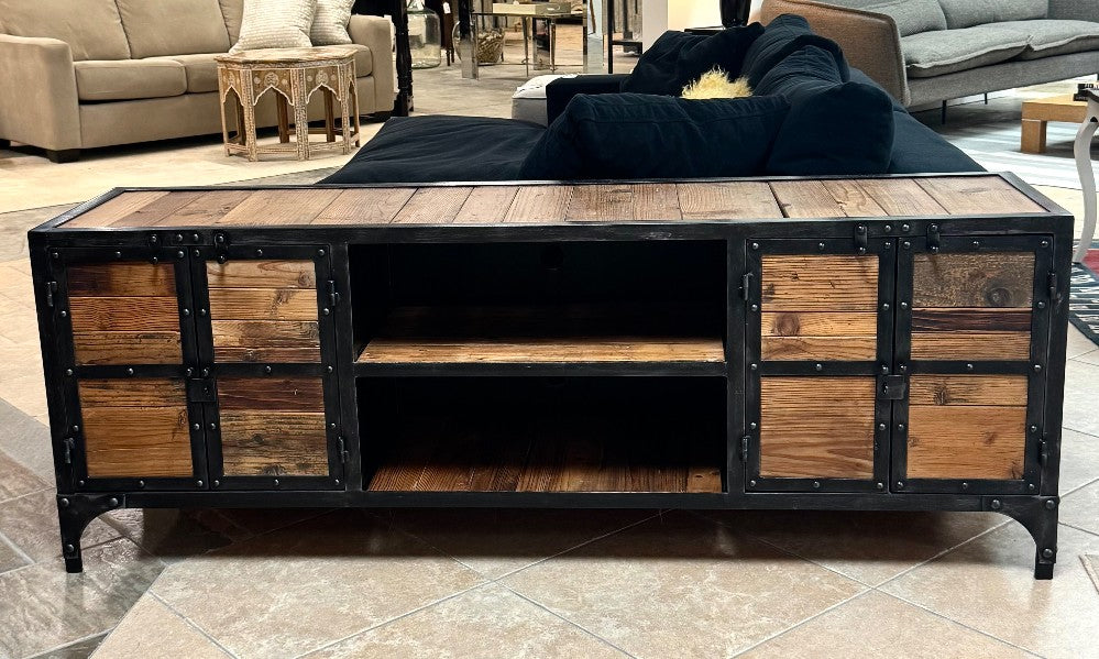 Industrial Loft Console (67"W x 15-3/4"D x 24-1/2"H)|7114