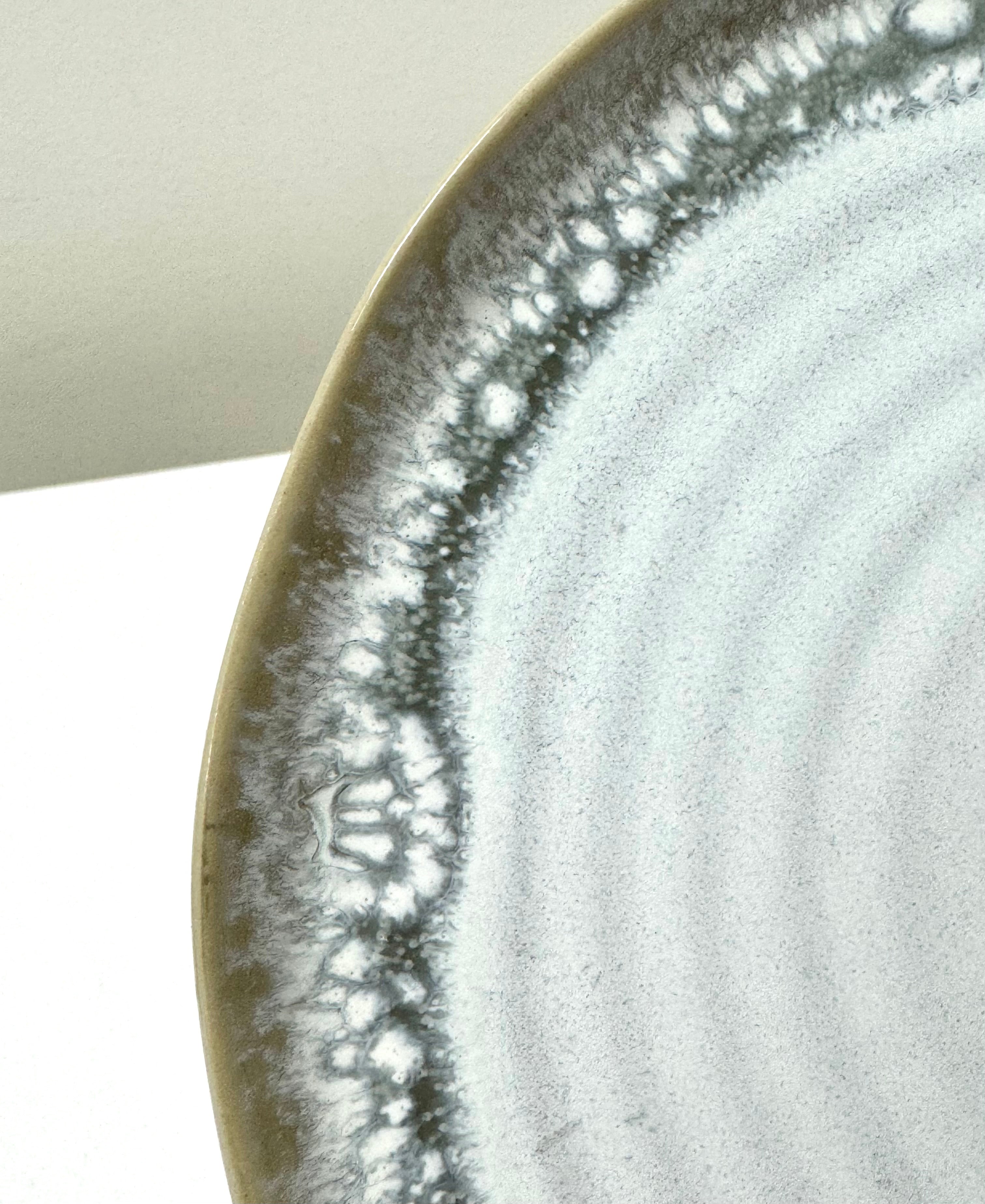 BARCELA Reactive Gray 8-1/2" Plate