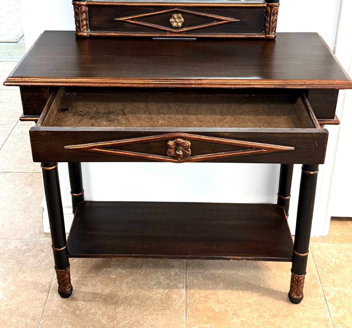 Empire-style Hall Console with Mirror