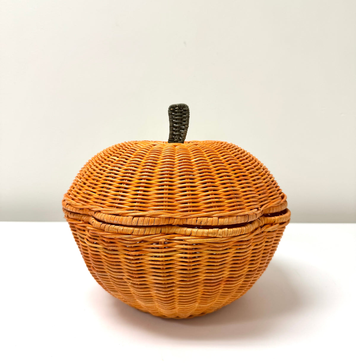 Wicker Pumpkin Basket