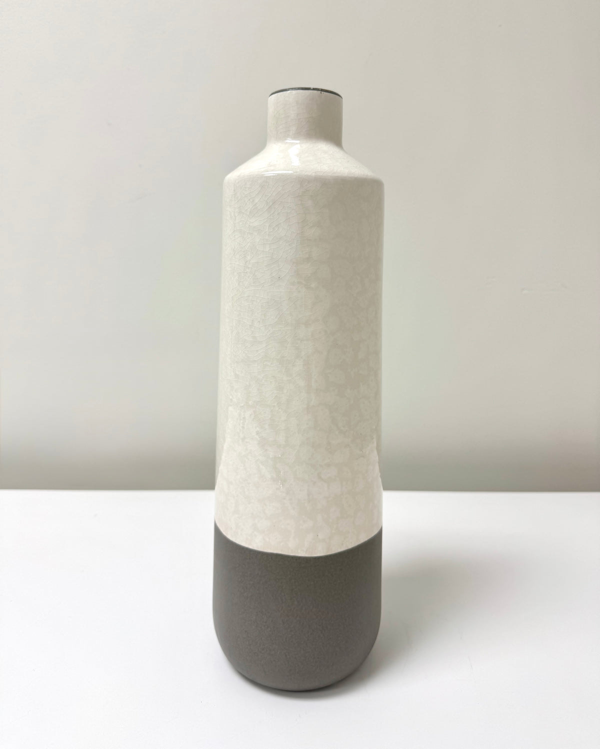 Cream Crackle Glaze Vase