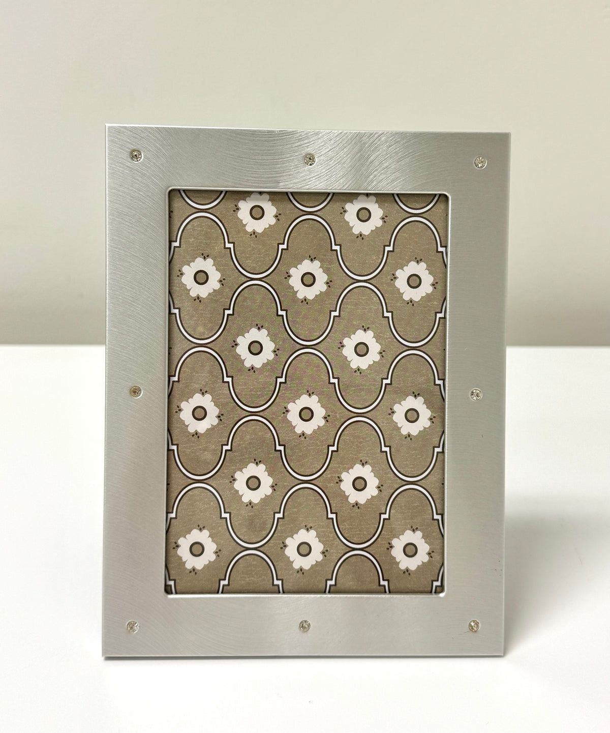 Brushed Silver Metal Picture Frame
