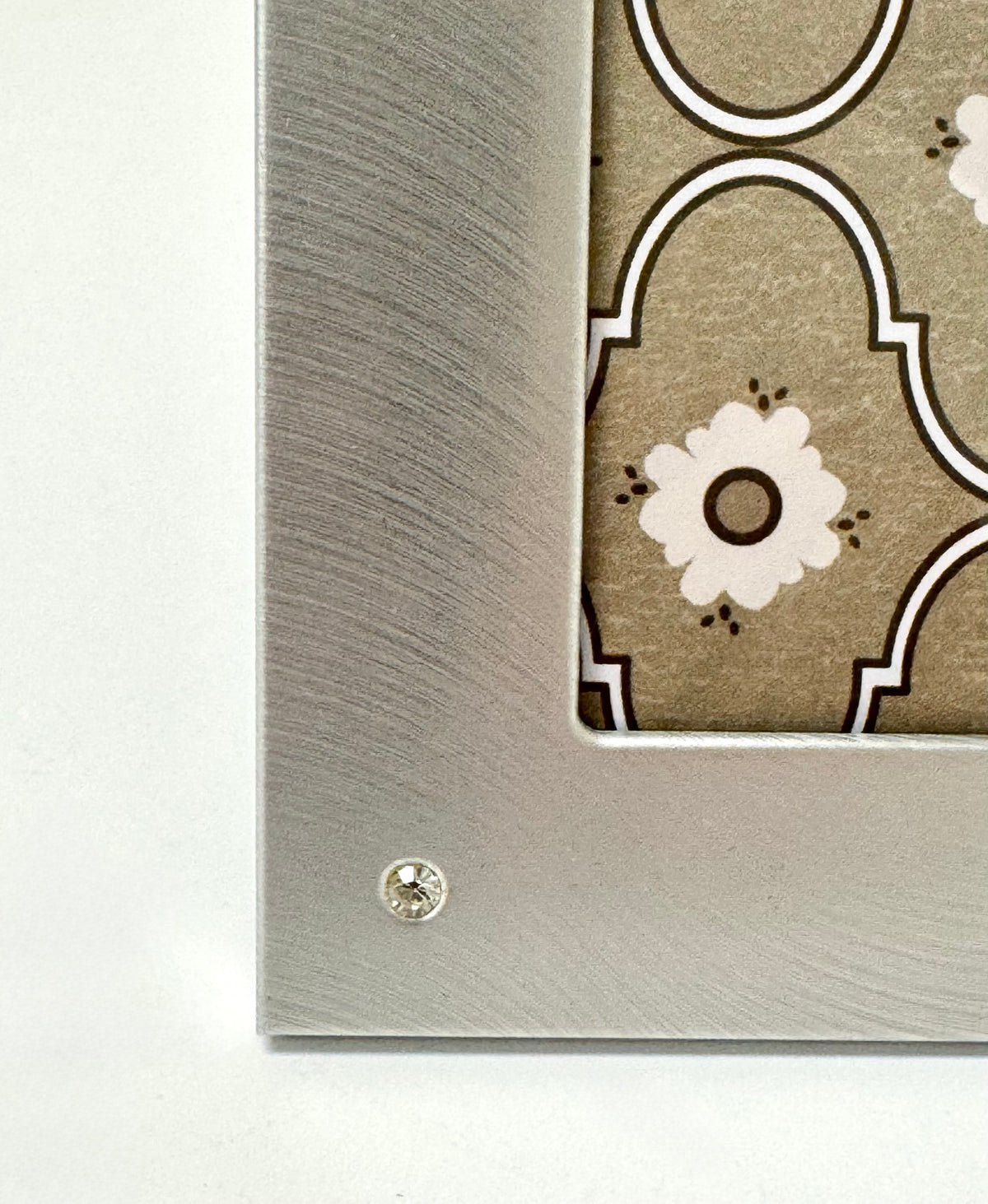 Brushed Silver Metal Picture Frame