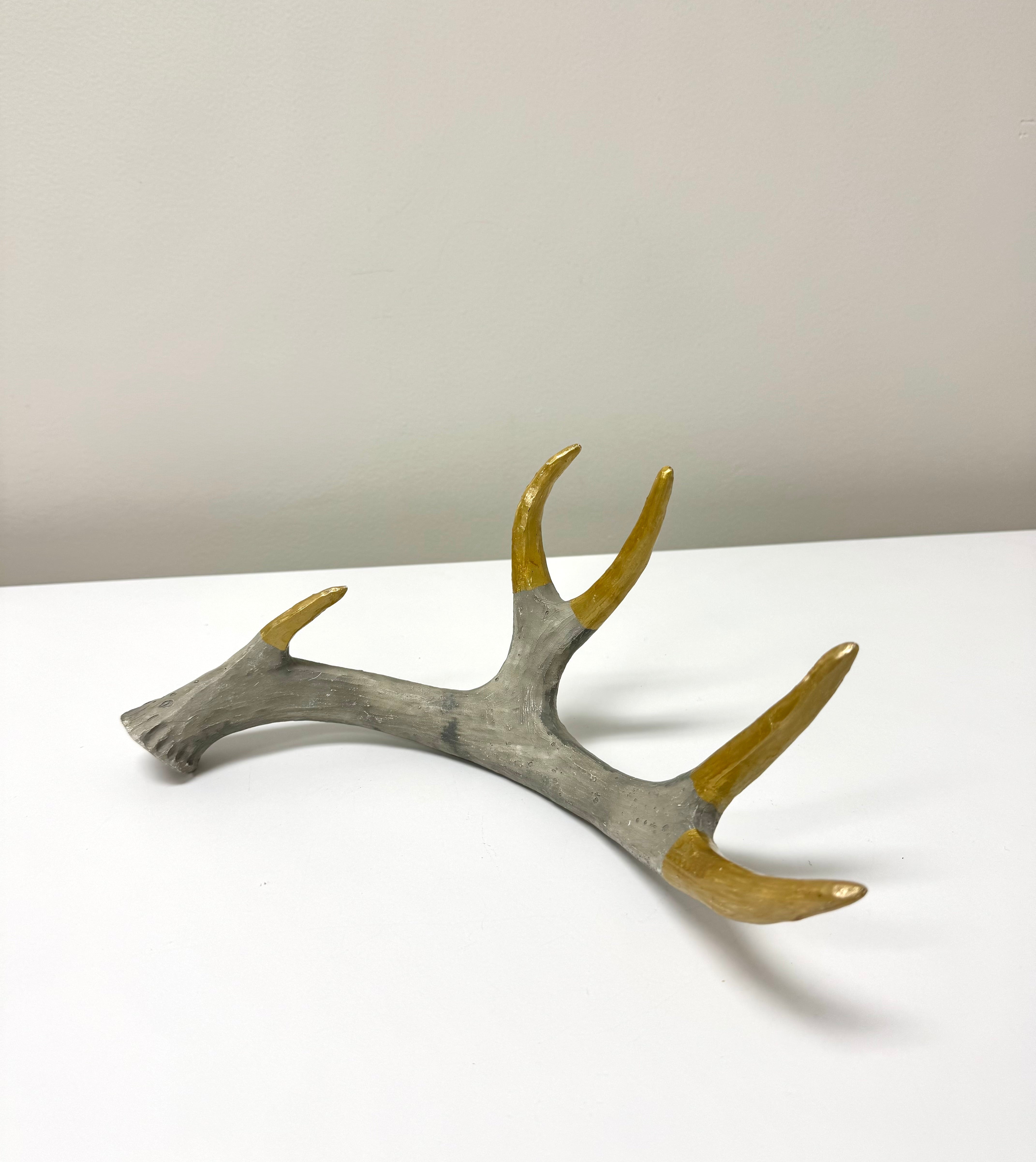 Gold-tipped Faux Antler
