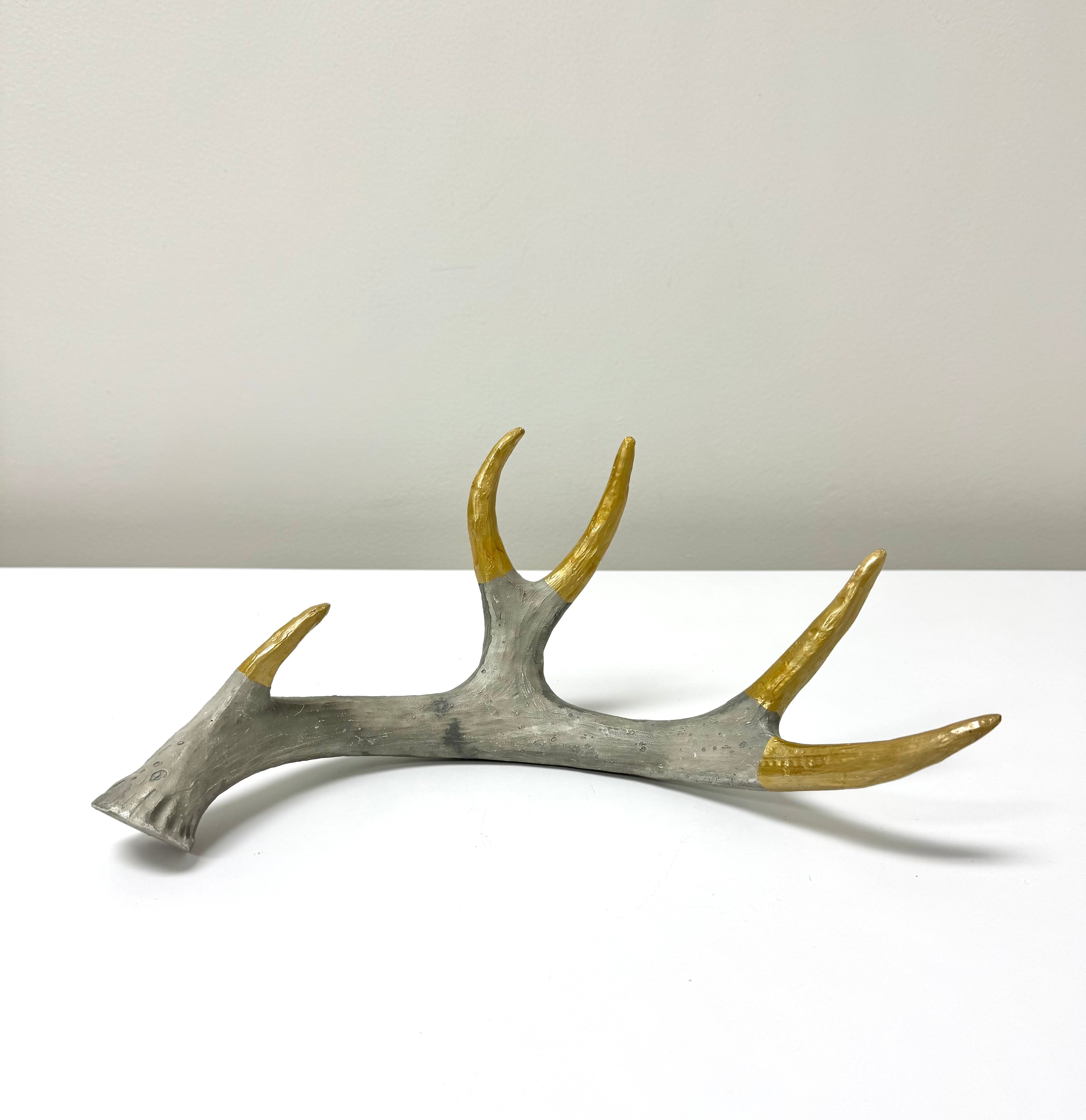 Gold-tipped Faux Antler