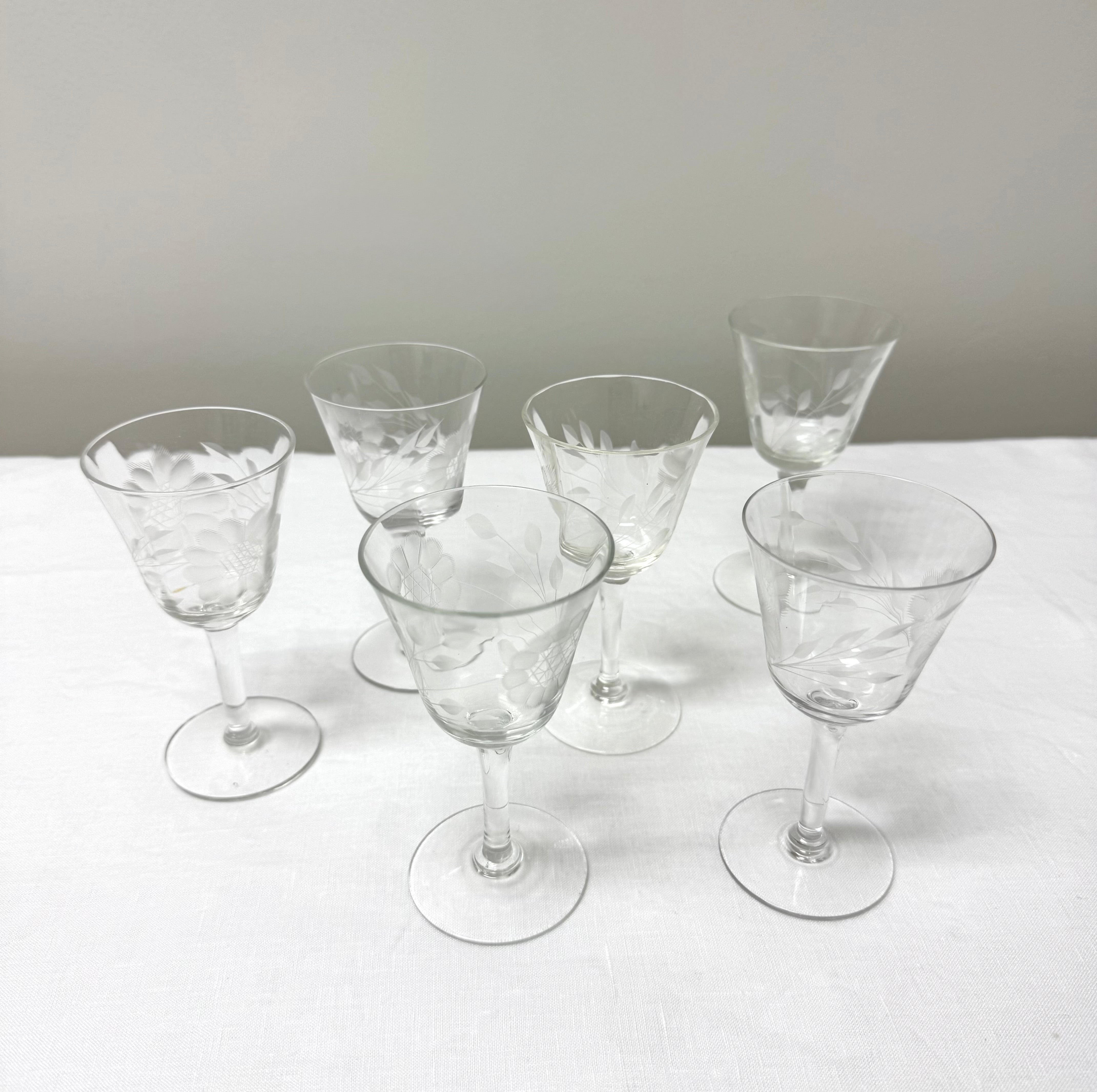 Cornflower Port Glasses Set of 6