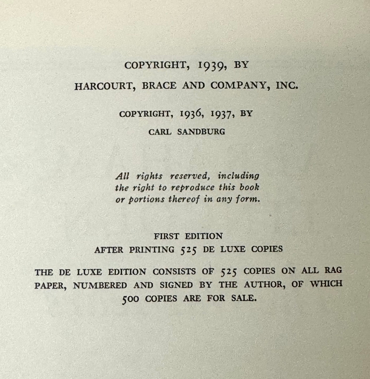 FIRST EDITION 'Abraham Lincoln The War Years'