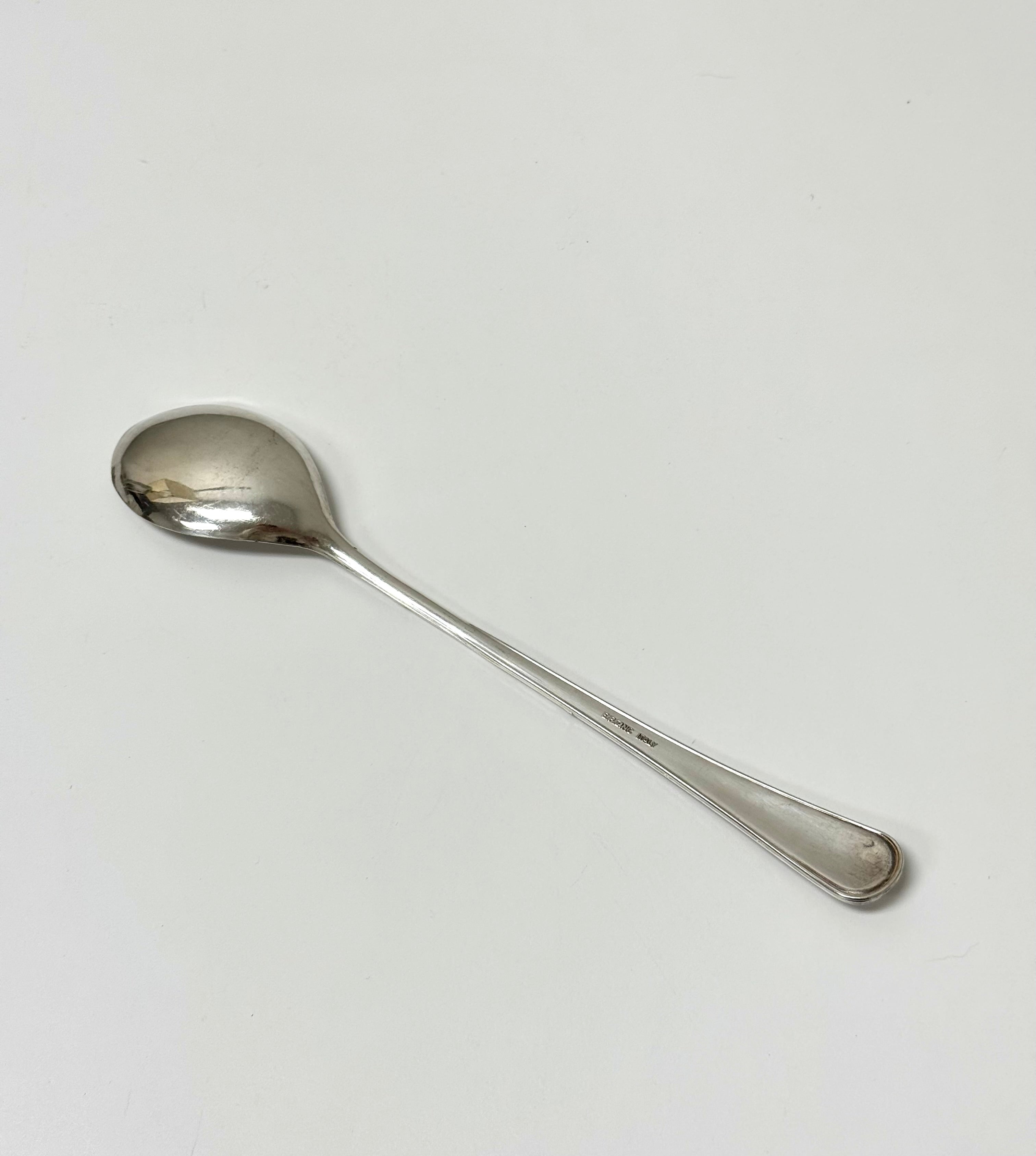 Vintage Silverplate Beaded Serving Spoon