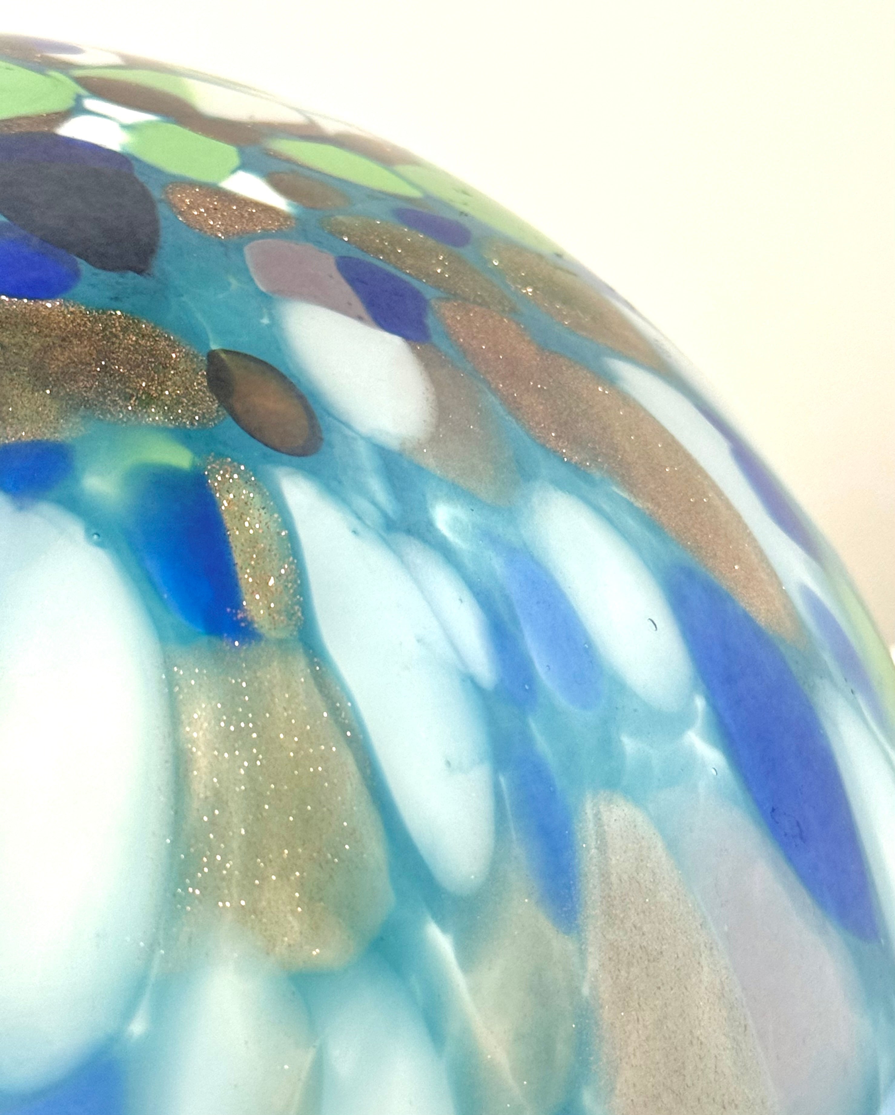 Art Glass Confetti 10" Orb