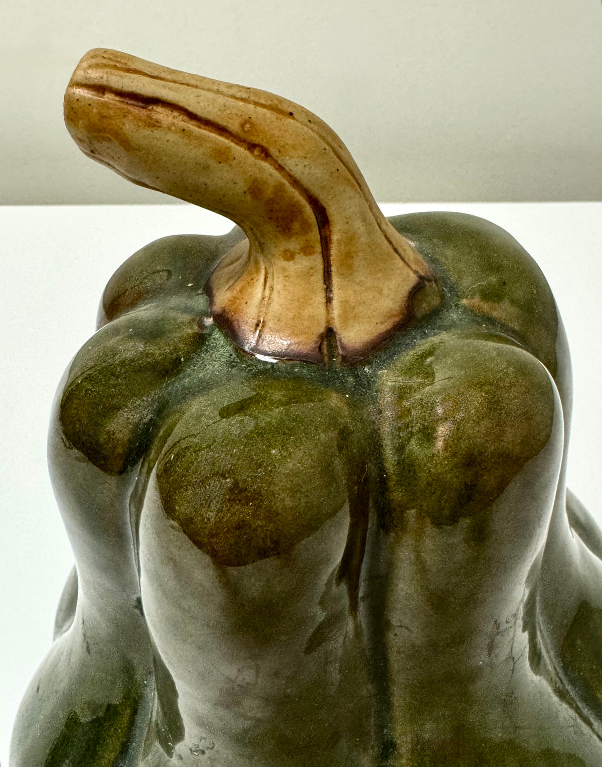 Olive Green Ceramic Gourd