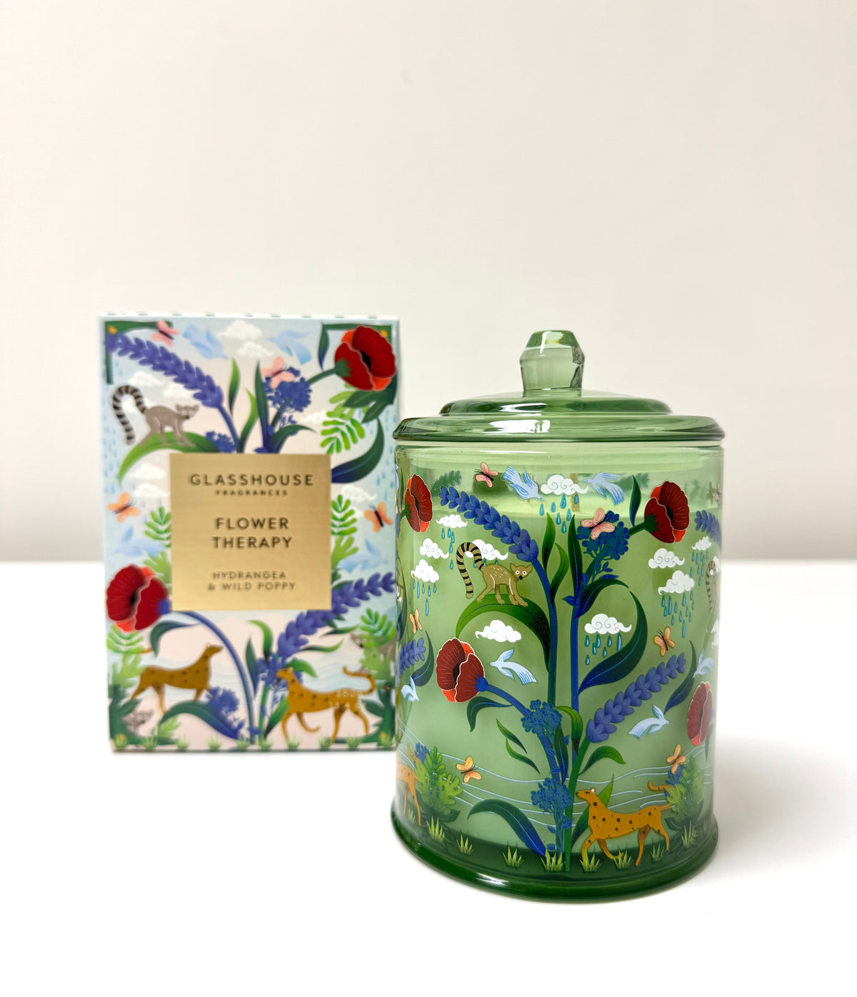 NEW GLASSHOUSE Hydrangea & Wild Poppy Candle