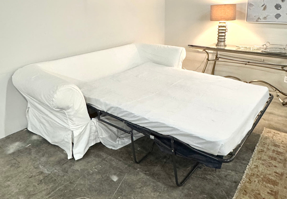 MITCHELL GOLD + BOB WILLIAMS 'Kathleen' White Denim 93" Sleeper Sofa