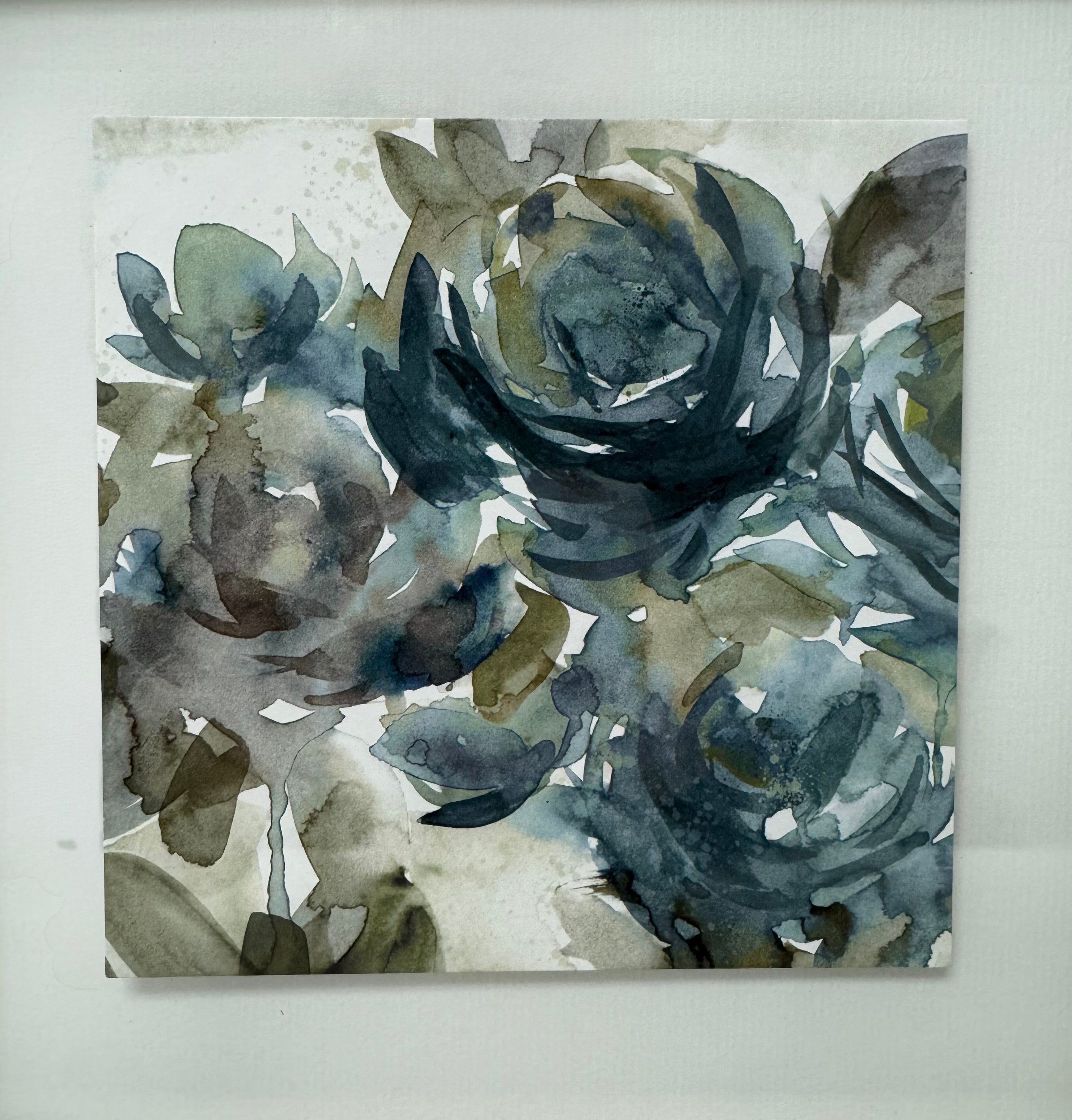 'Secret Garden Negative II' Watercolour Print