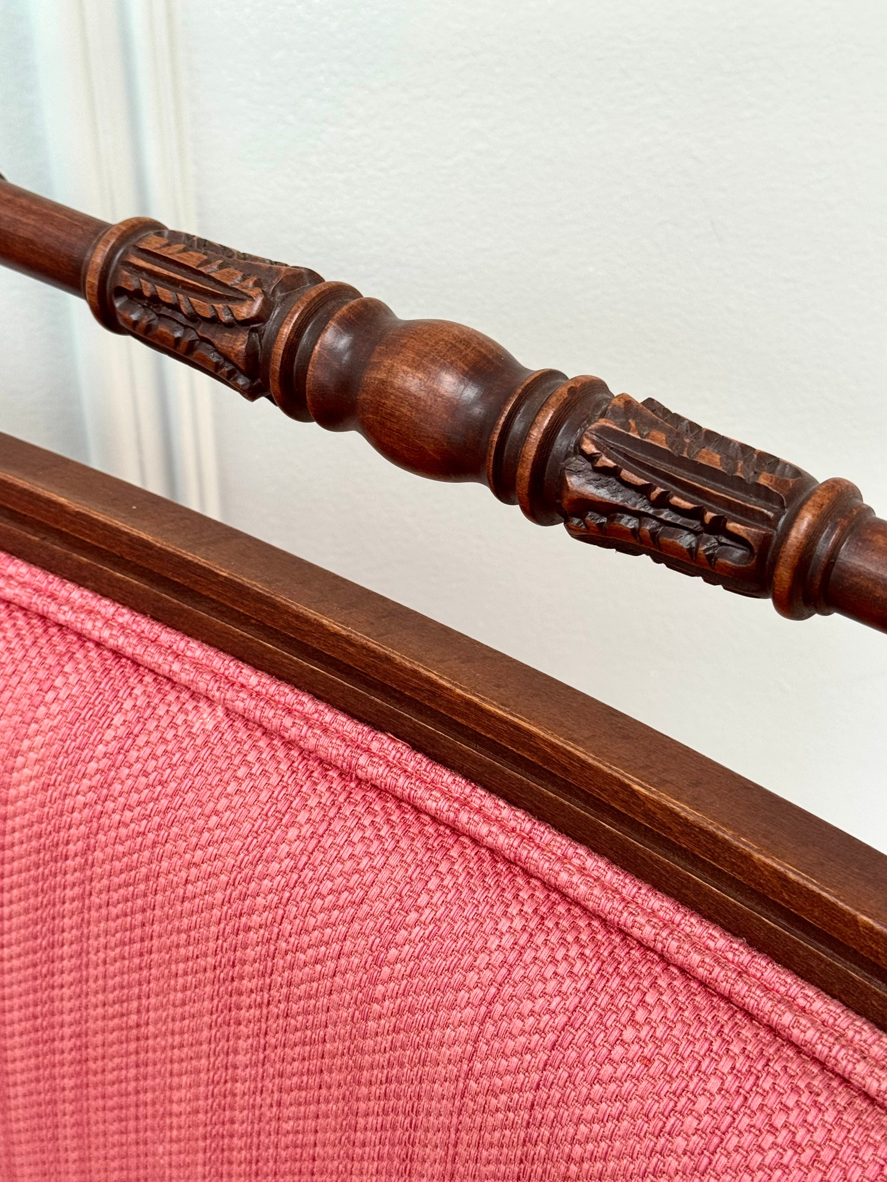 NEW Neoclassical Chair with Cherry Upholstery