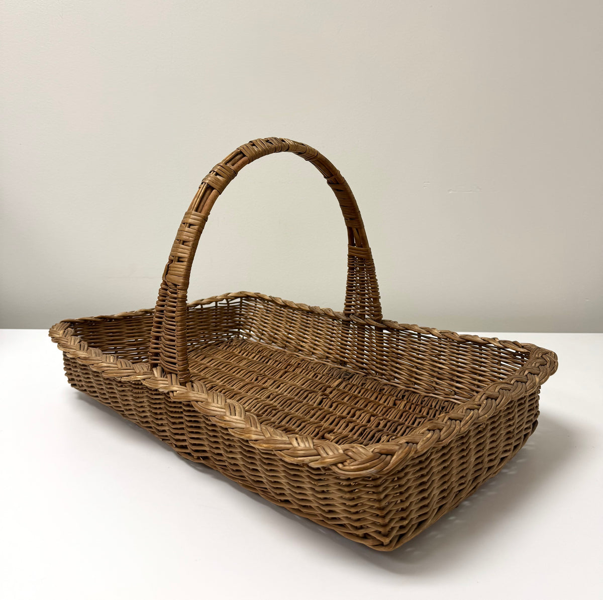 Wicker Gathering Basket