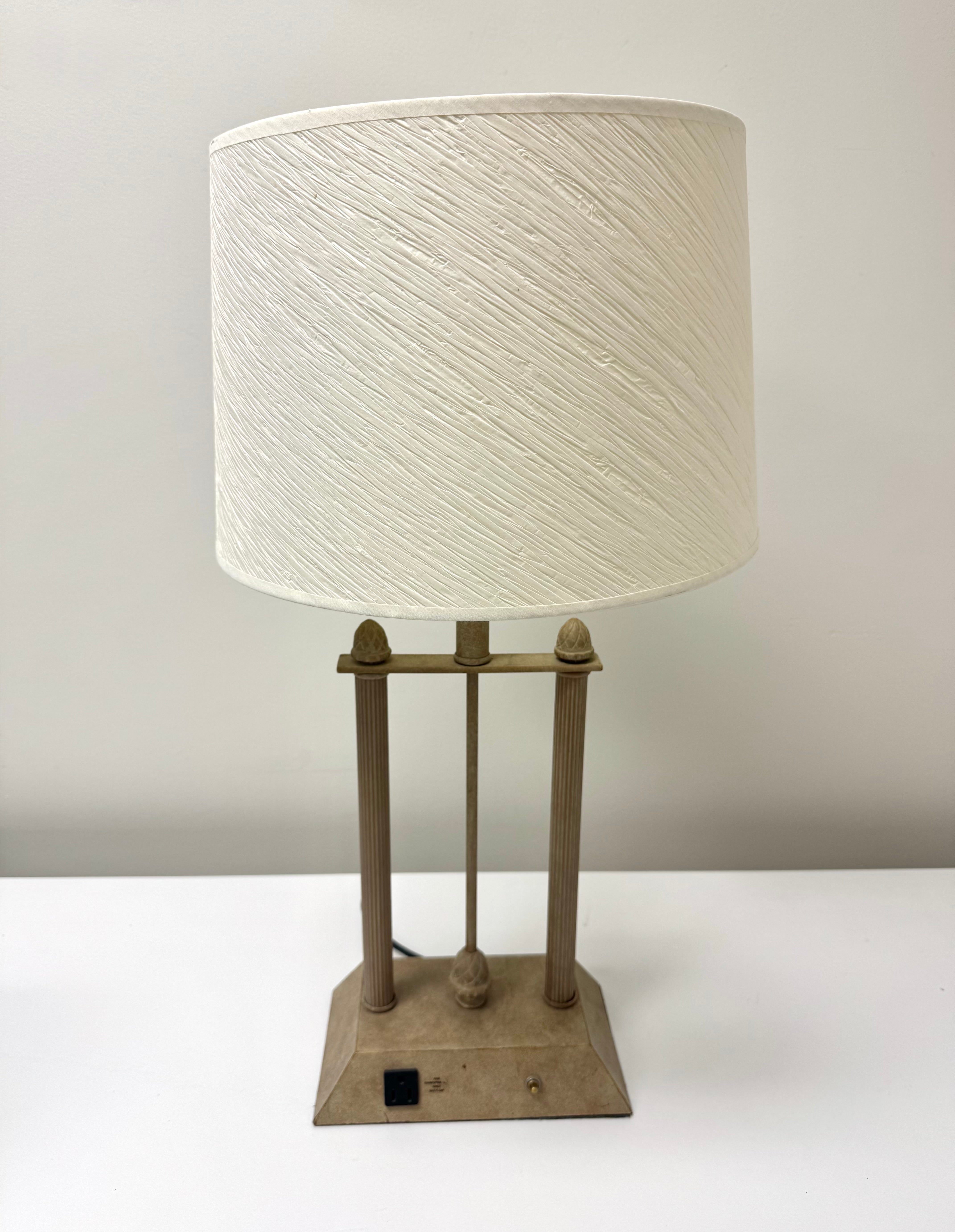 Neoclassical Double Column Lamp