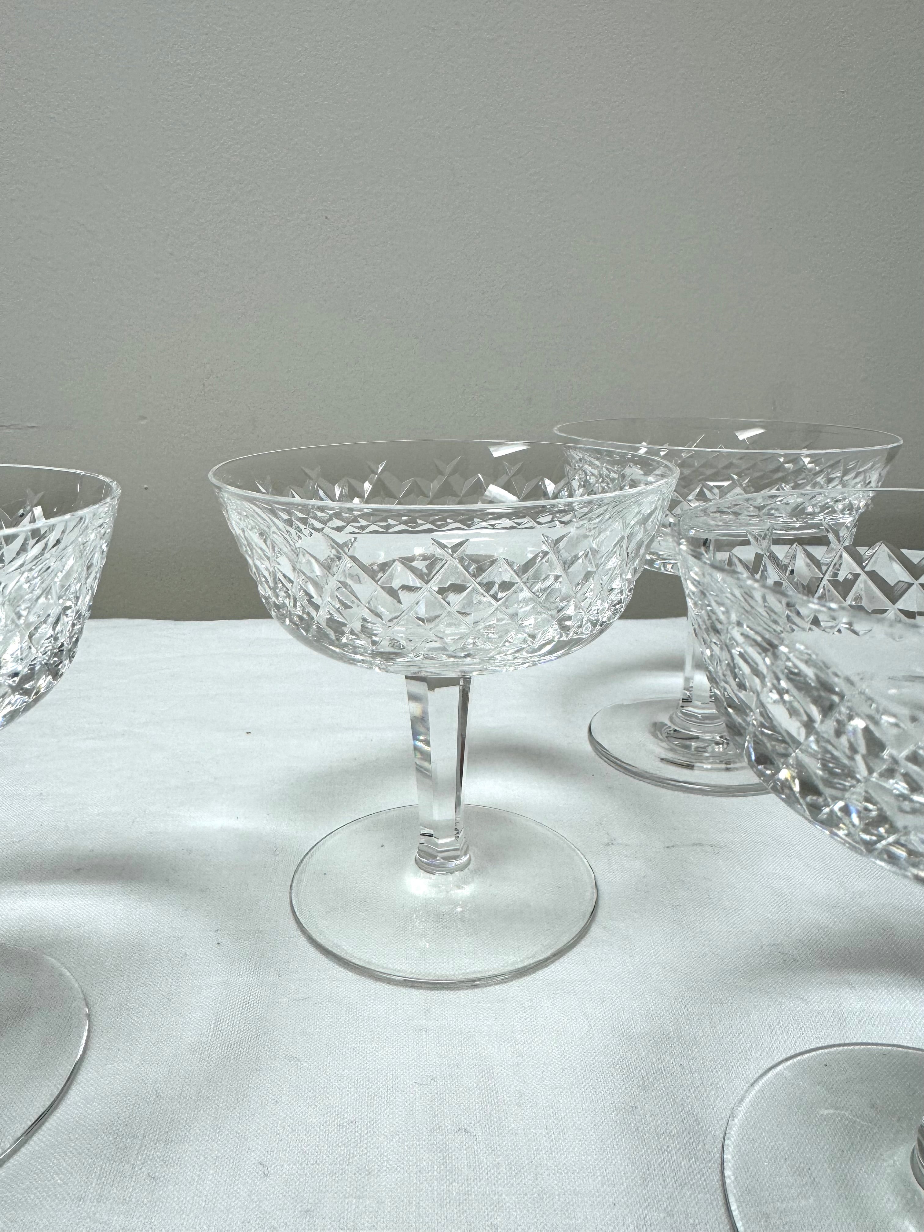 WATERFORD 'Alana' Champagne/Sherbet Glasses Set of 4