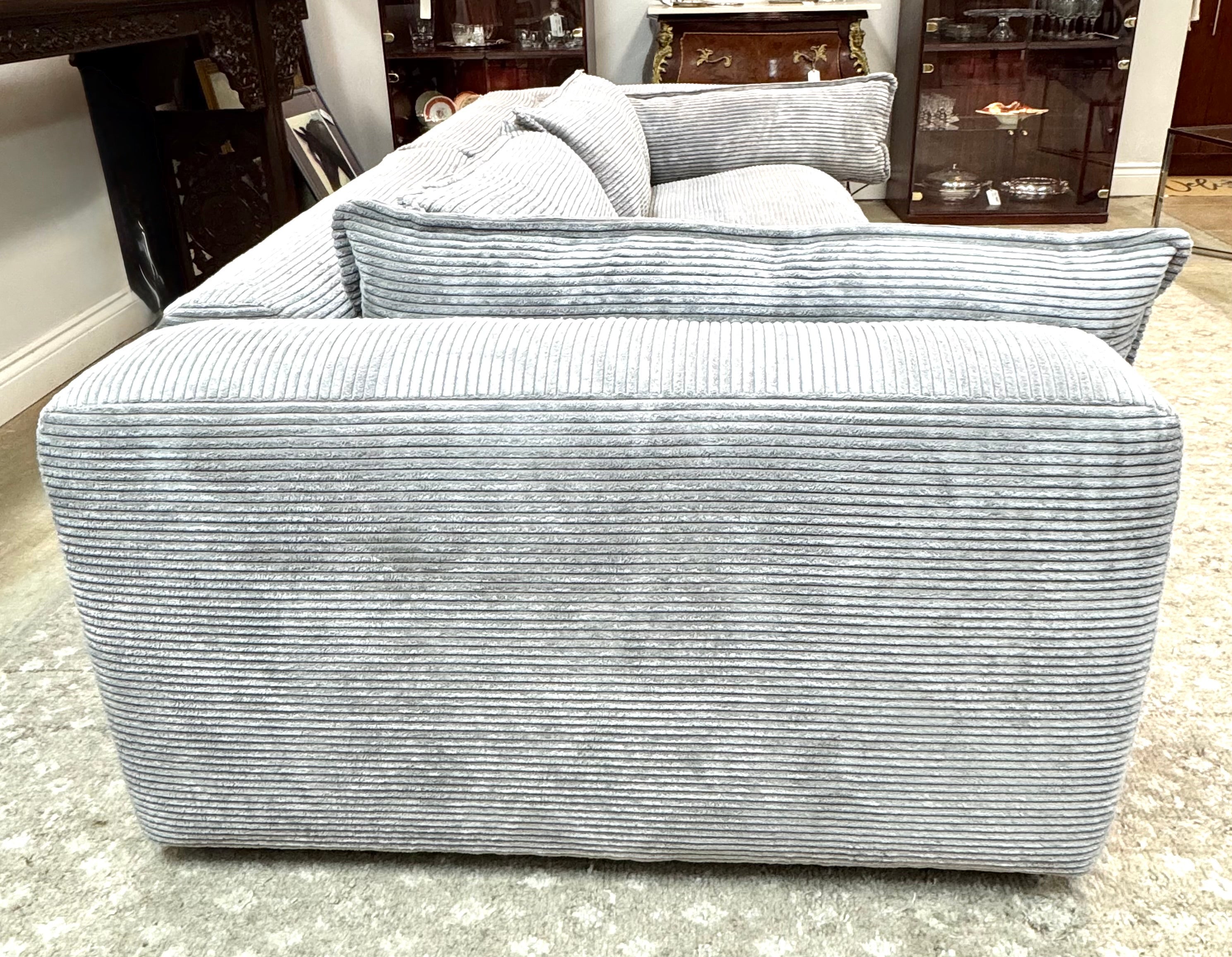 NEW Silver Gray 96" Cloud Sofa