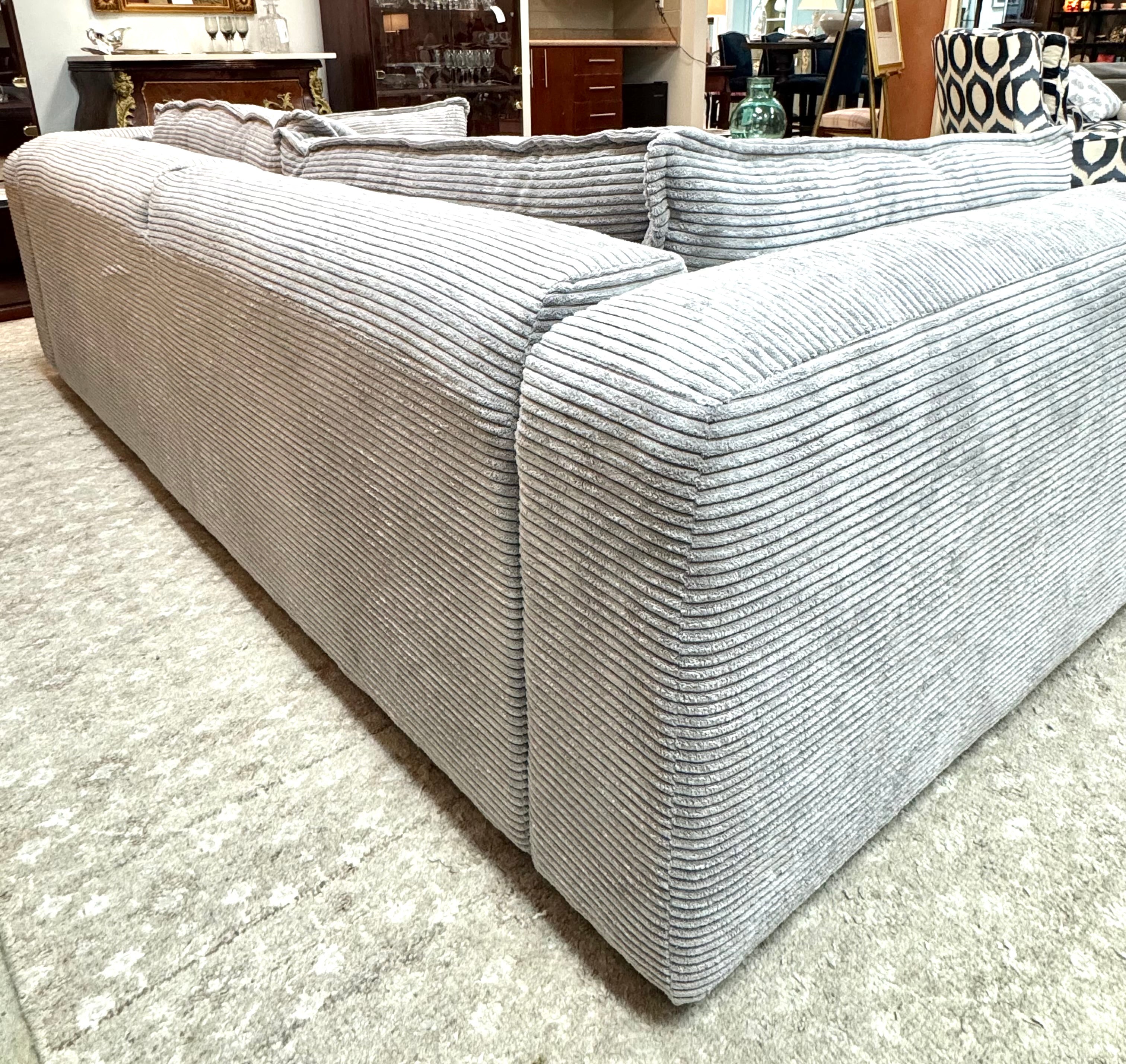 NEW Silver Gray 96" Cloud Sofa