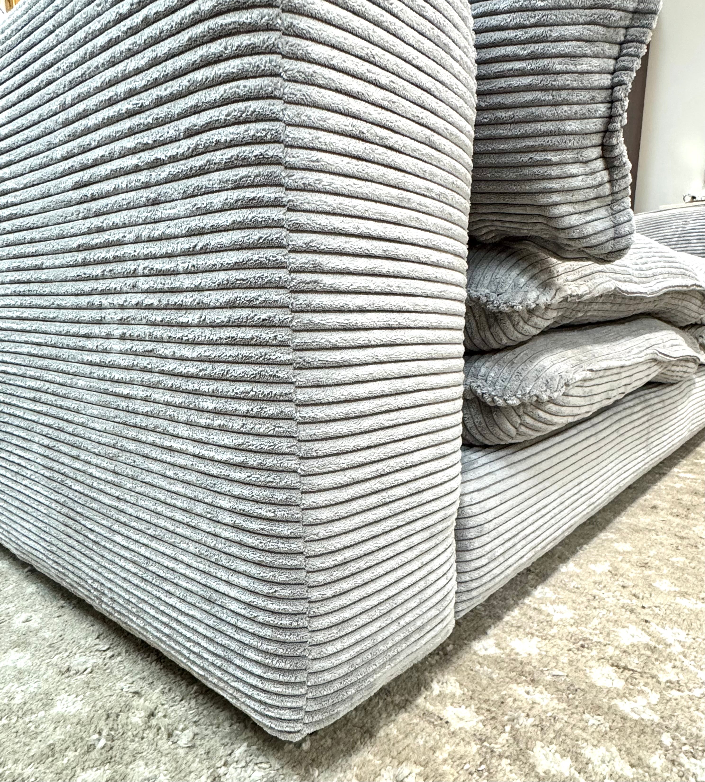 NEW Silver Gray 96" Cloud Sofa