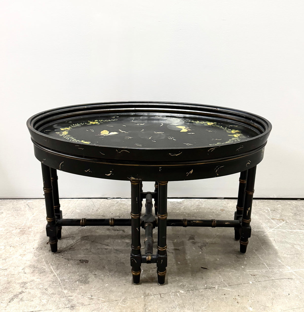 Black Chinoiserie Coffee Table