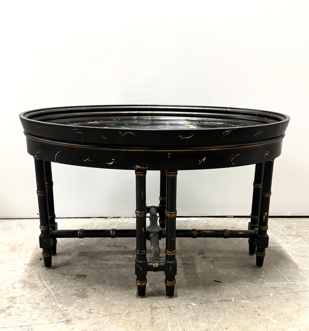 Black Chinoiserie Coffee Table