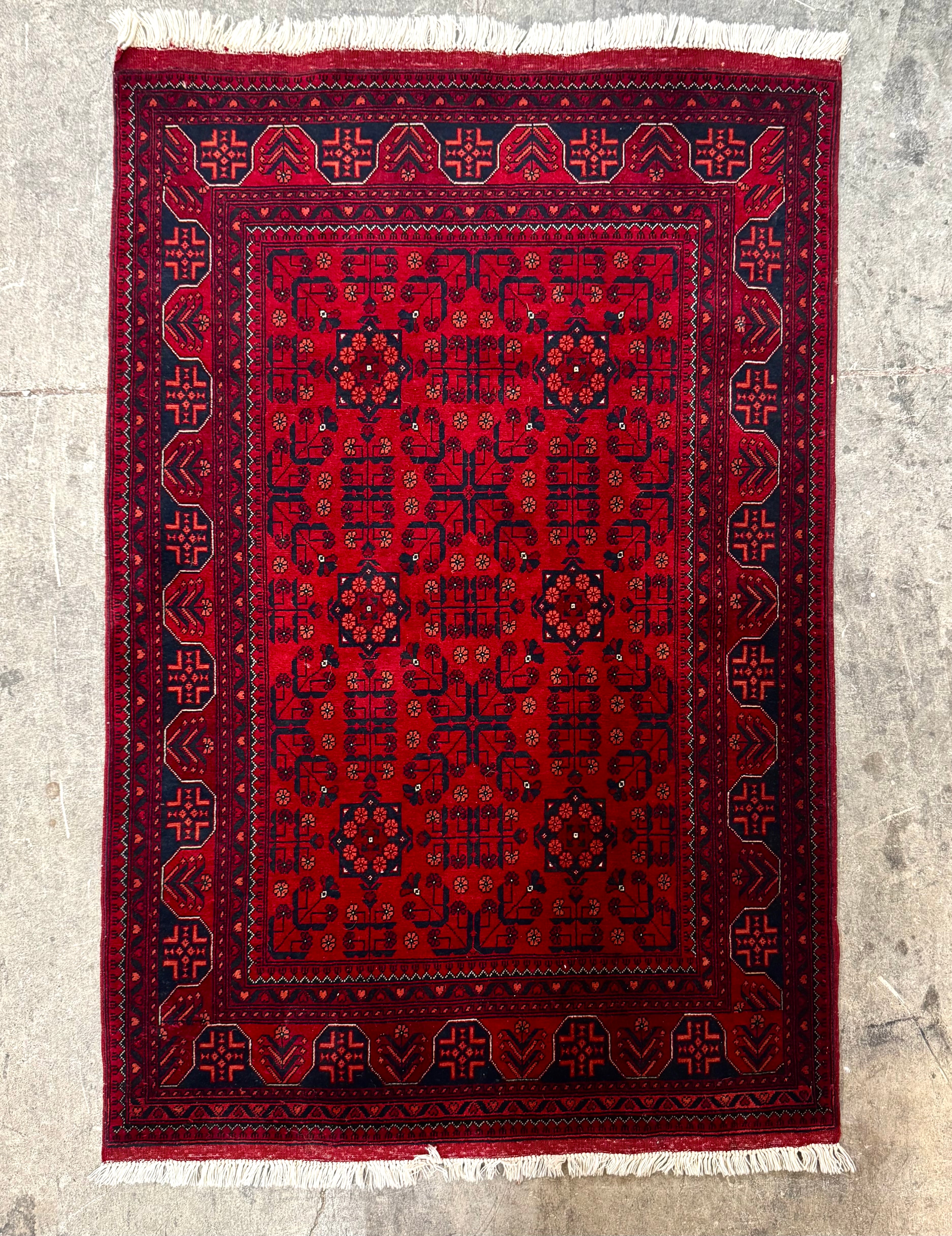 Khal Mohammadi Deep Red 40" x 60" Rug