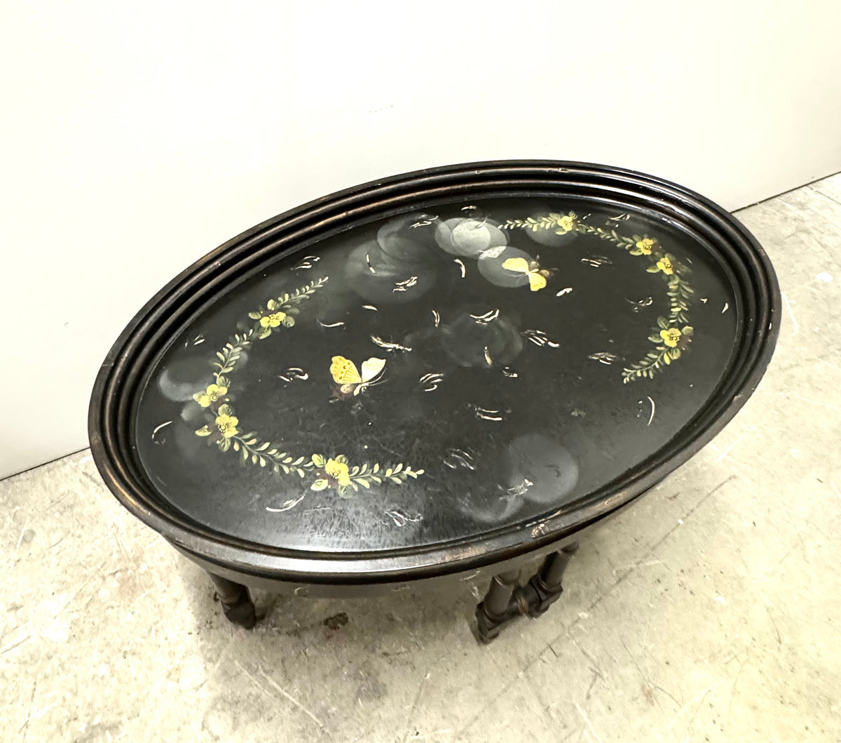 Black Chinoiserie Coffee Table