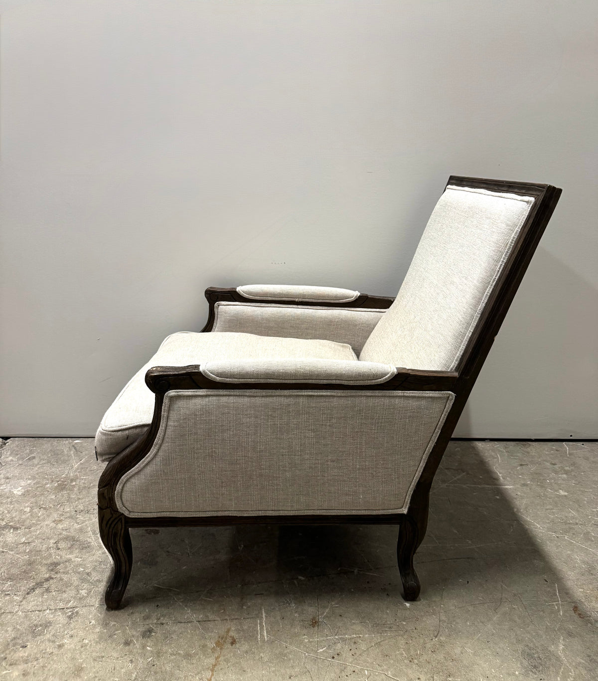 French-style Natural Linen Chair