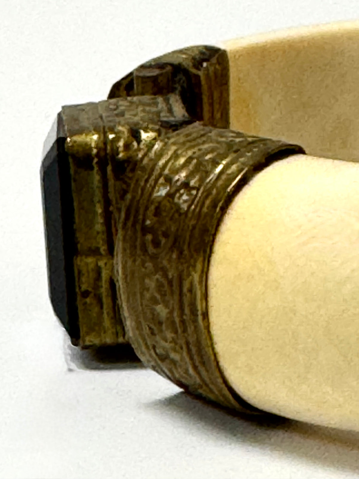 Vintage Bone & Brass Bangle