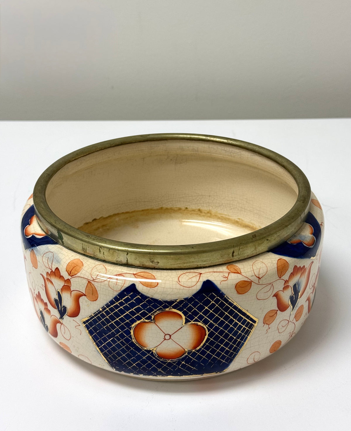 Antique English Imari Centrepiece Bowl