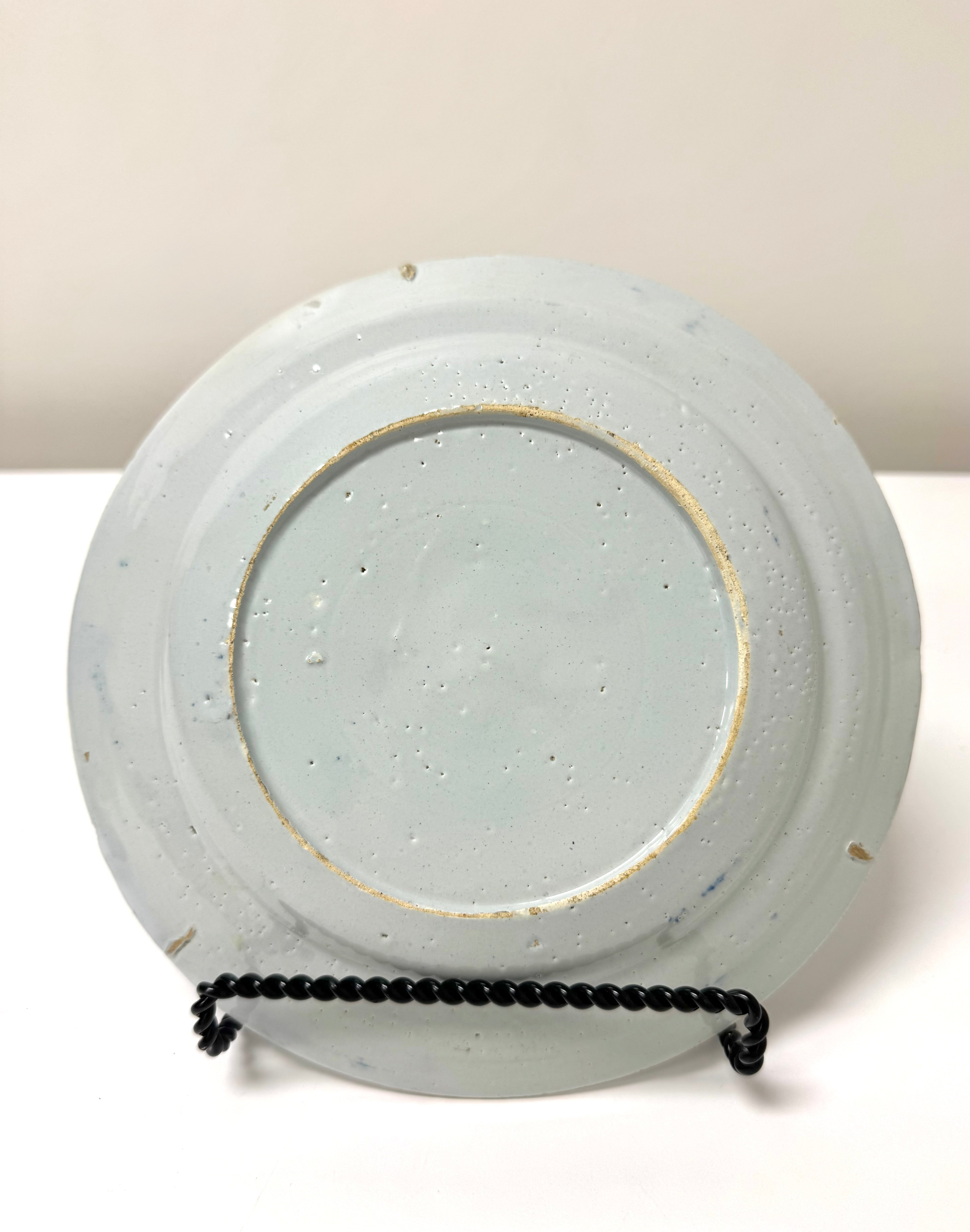 Antique Delftware Chinoiserie Plate