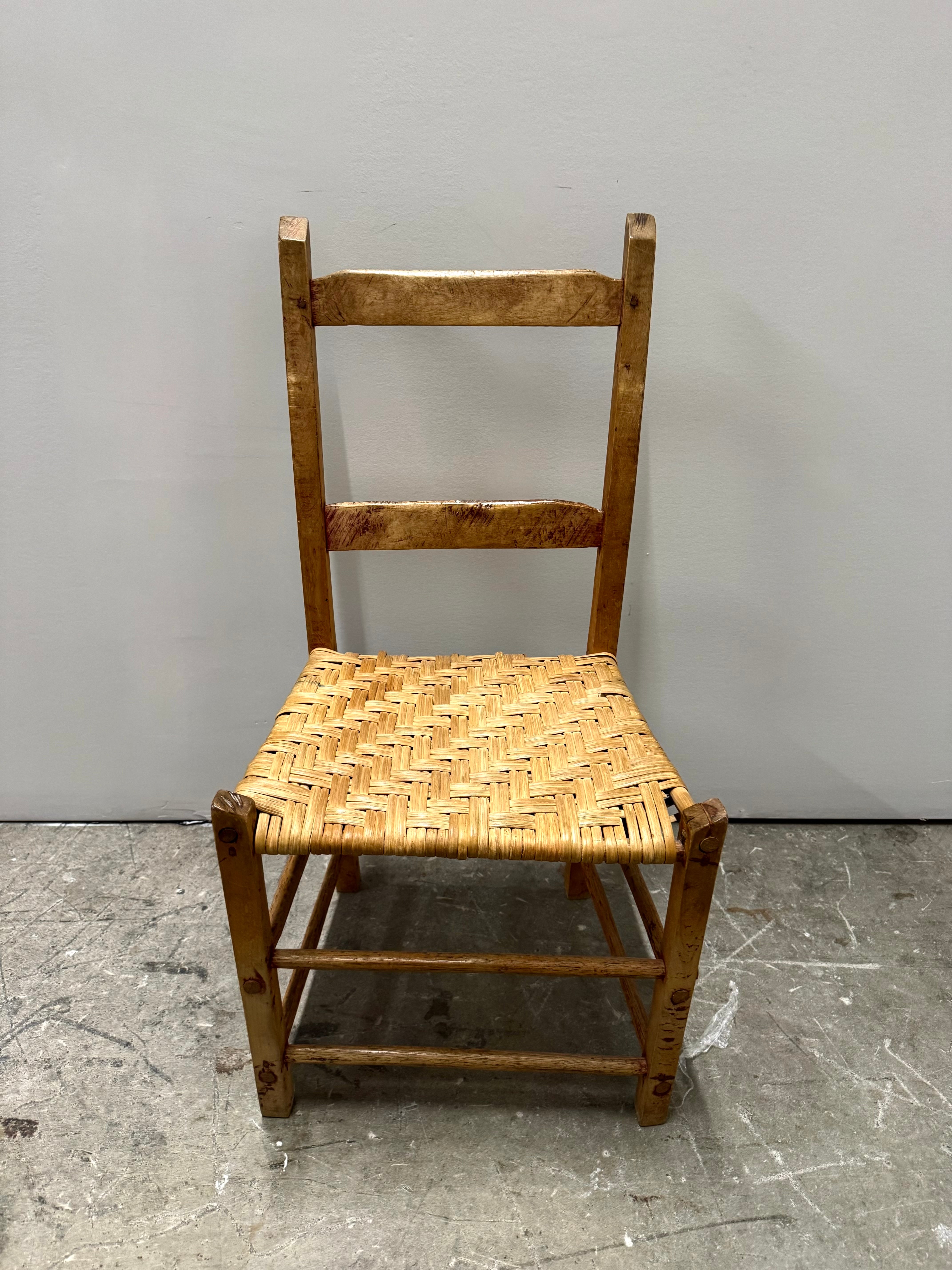 Vintage Farmhouse Ladderback Chair