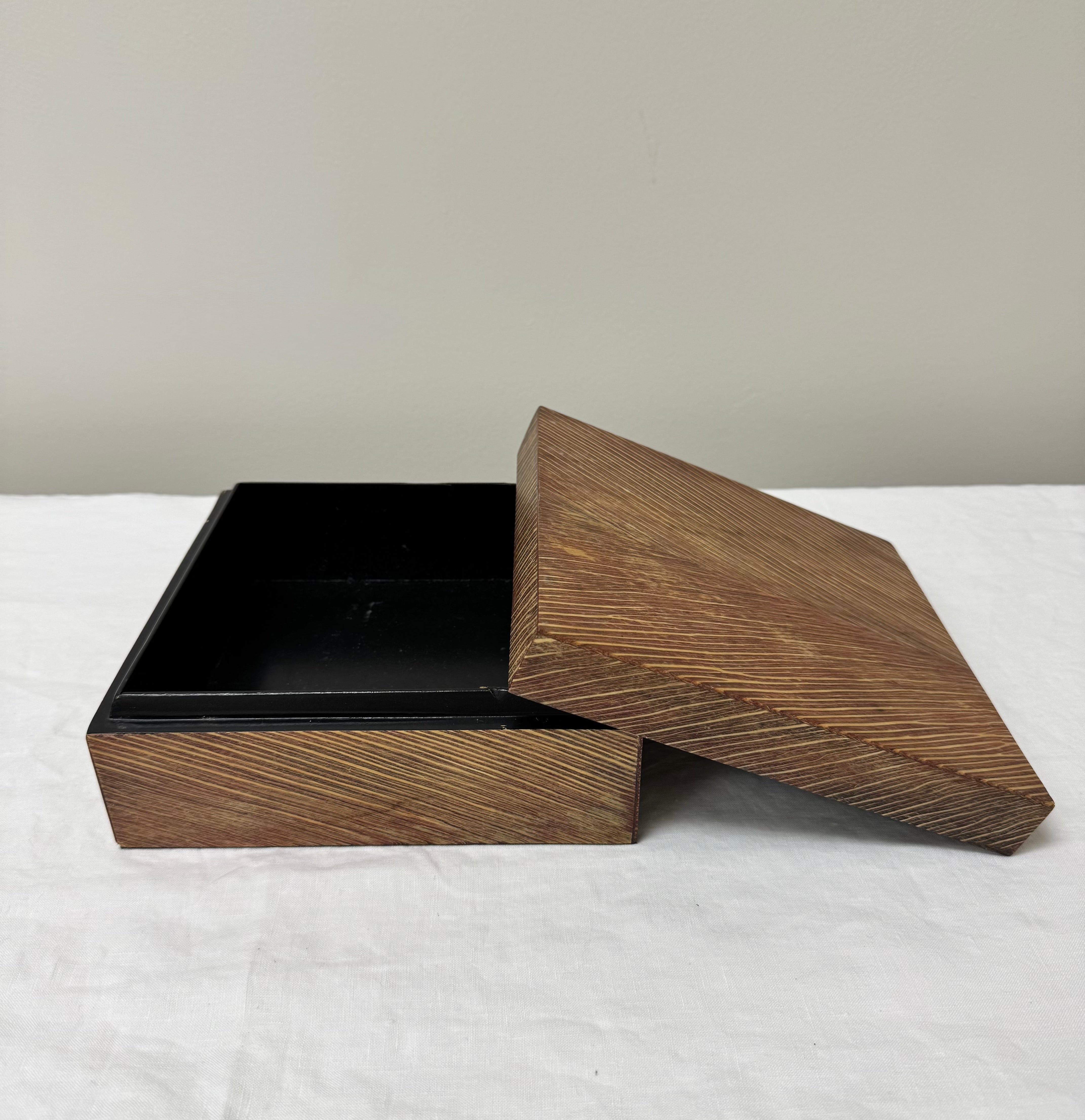 Modern Marquetry Wooden Box