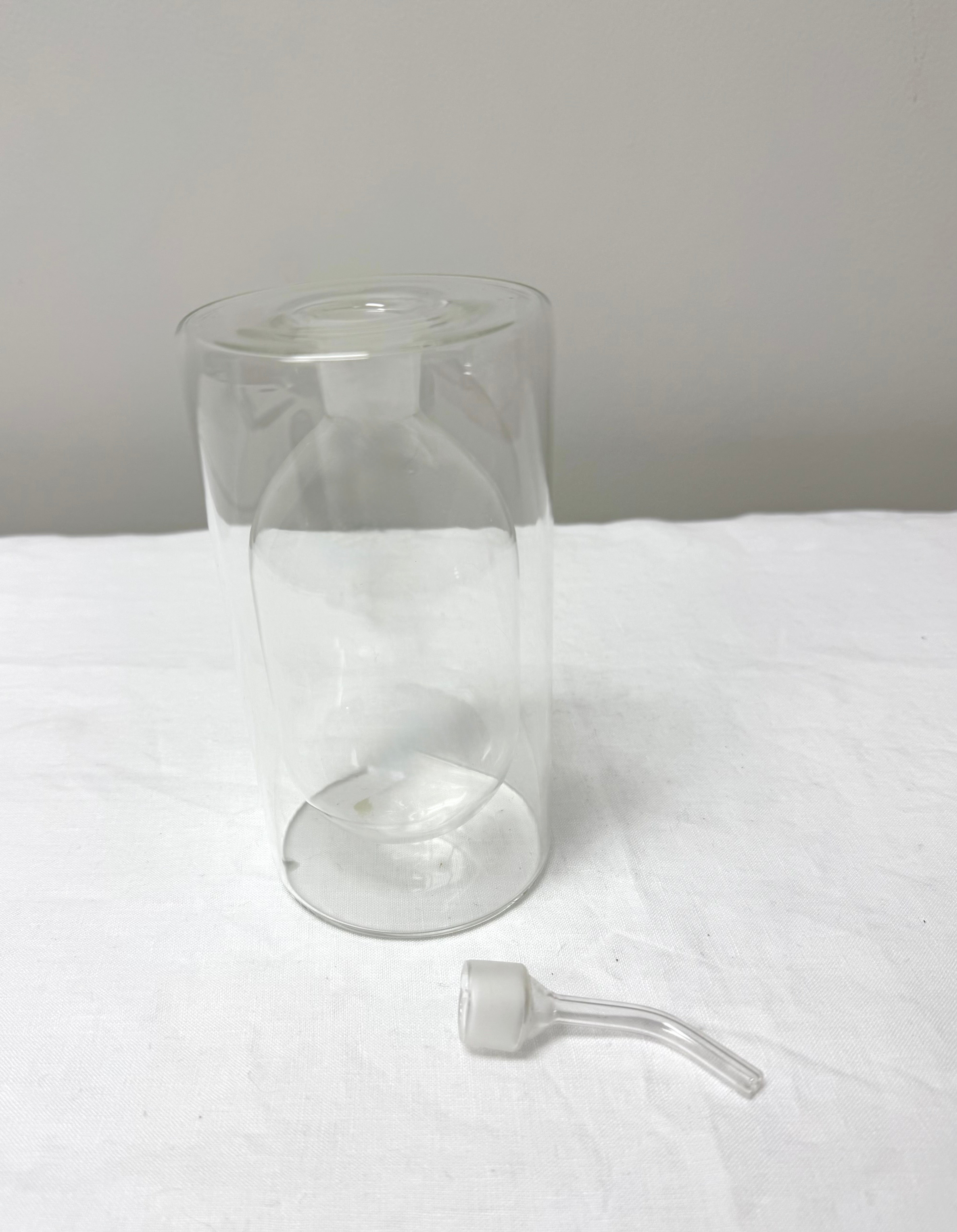 Clear Glass 6" Oil Bottle