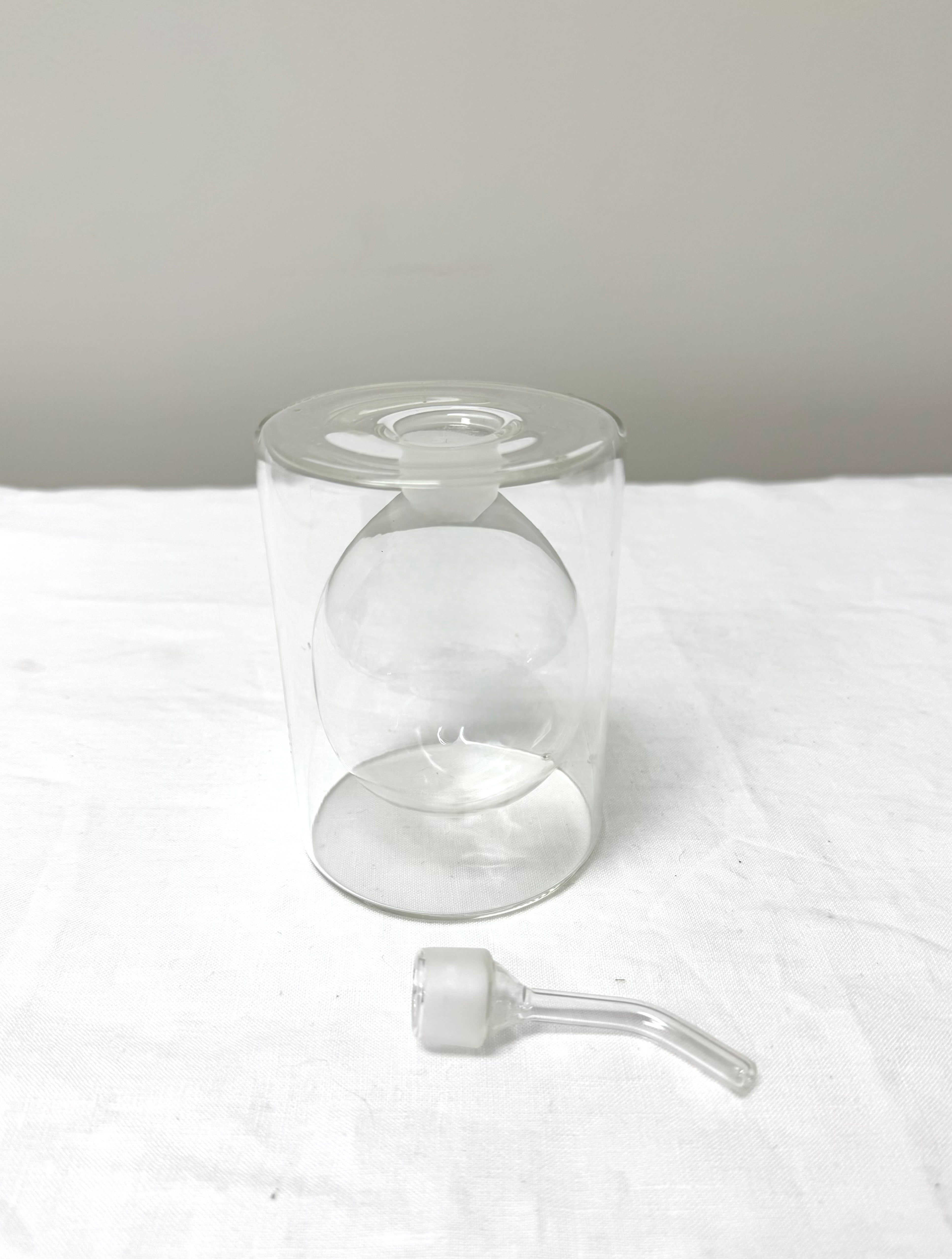 Clear Glass 4" Oil Bottle