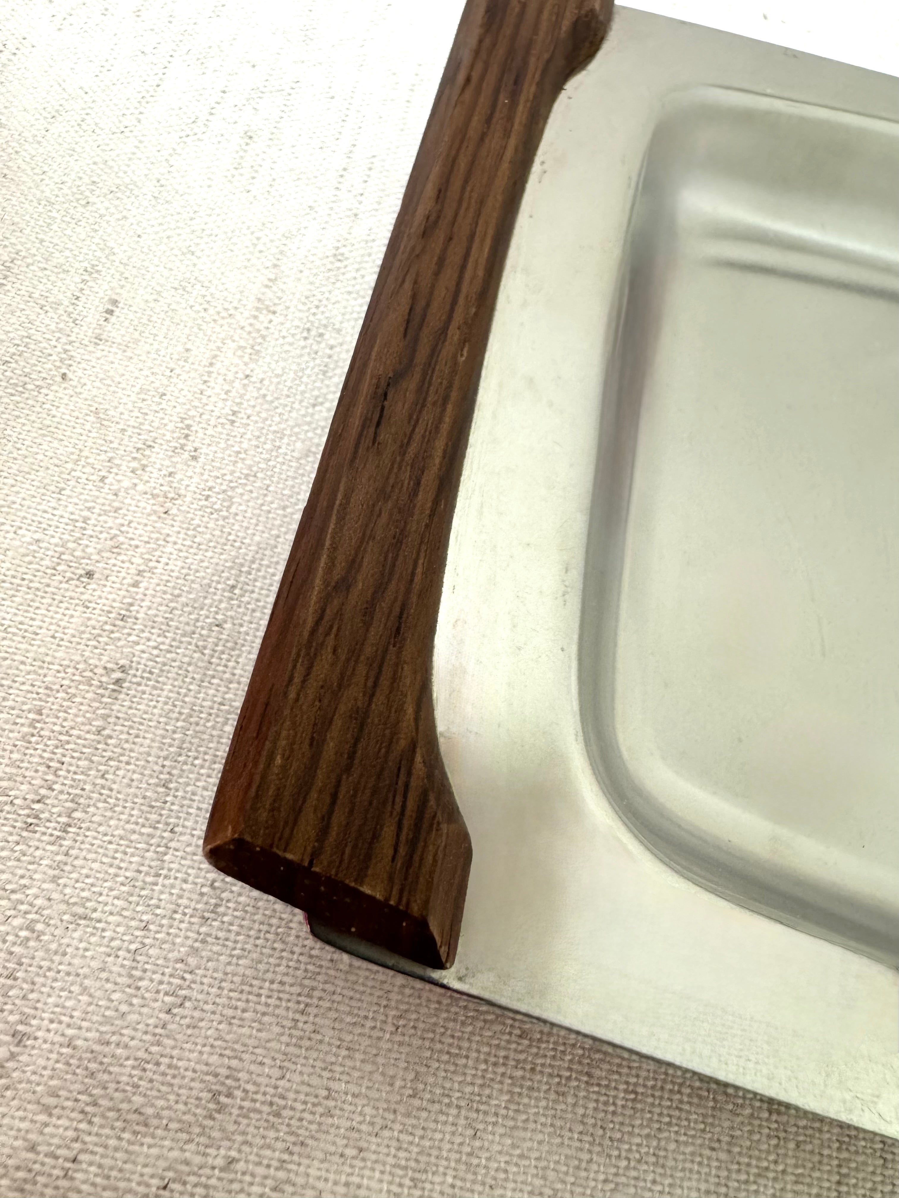 Vintage MCM LUNDTOFTE Serving Tray with Rosewood Handles