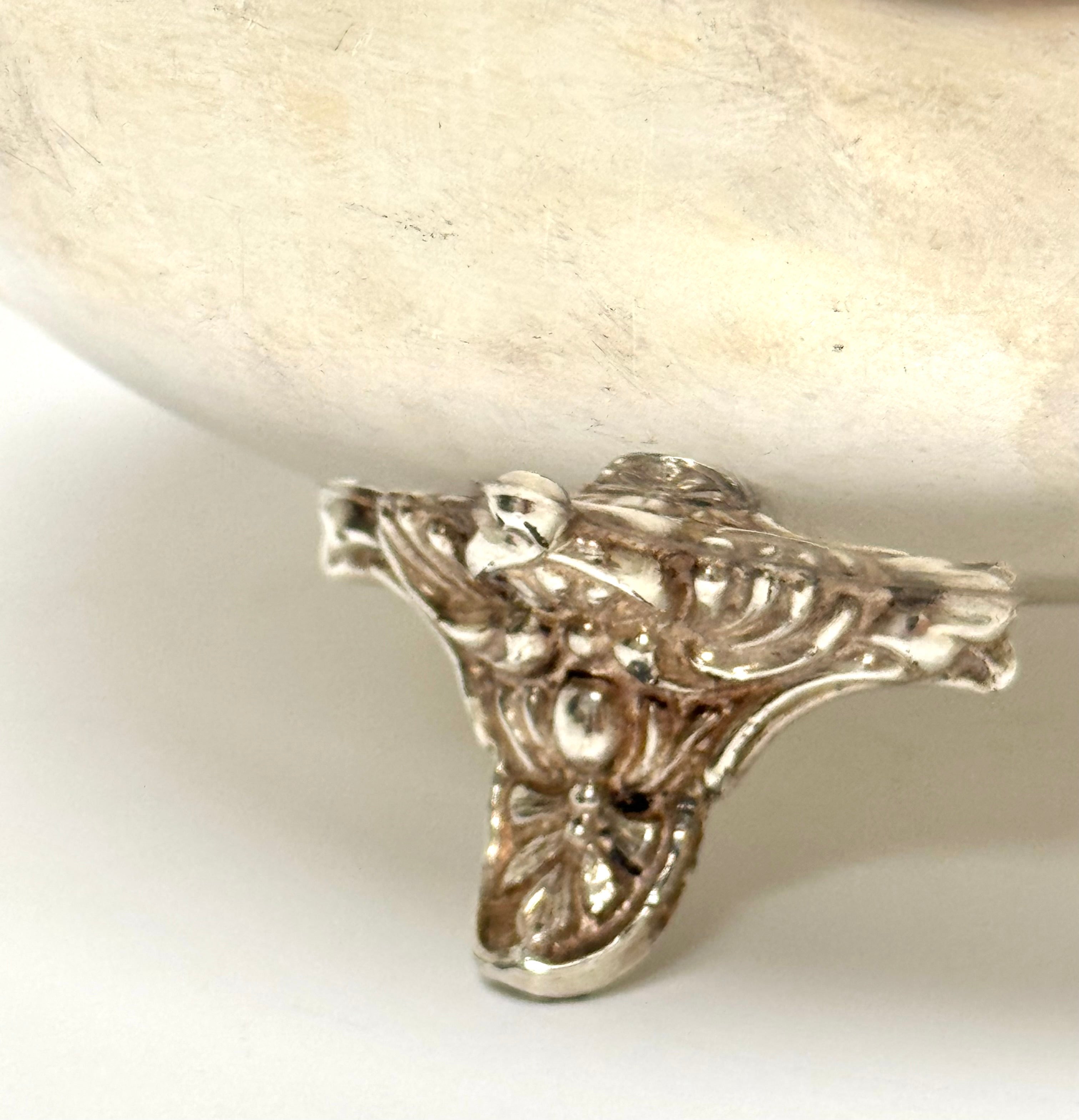 Vintage Silverplate 6-1/2" Footed Bowl