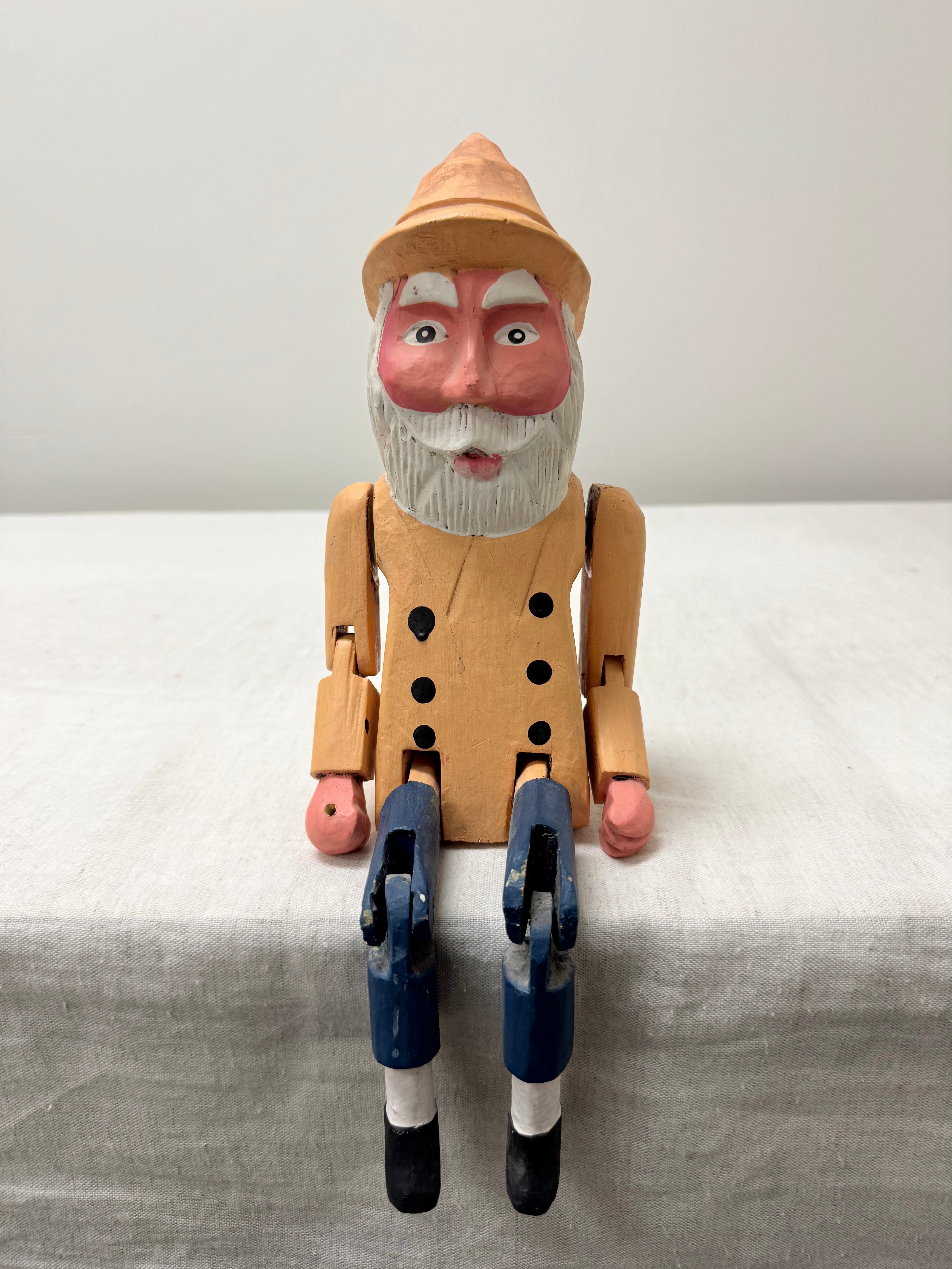Vintage Hand-carved Wooden Folk Art Figure