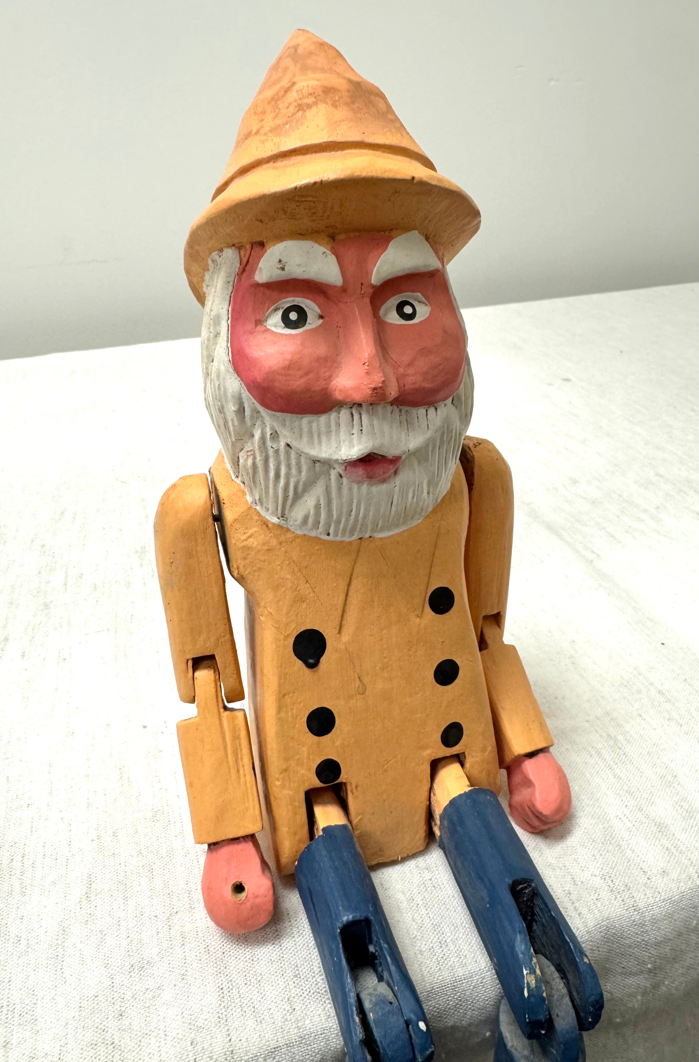 Vintage Hand-carved Wooden Folk Art Figure