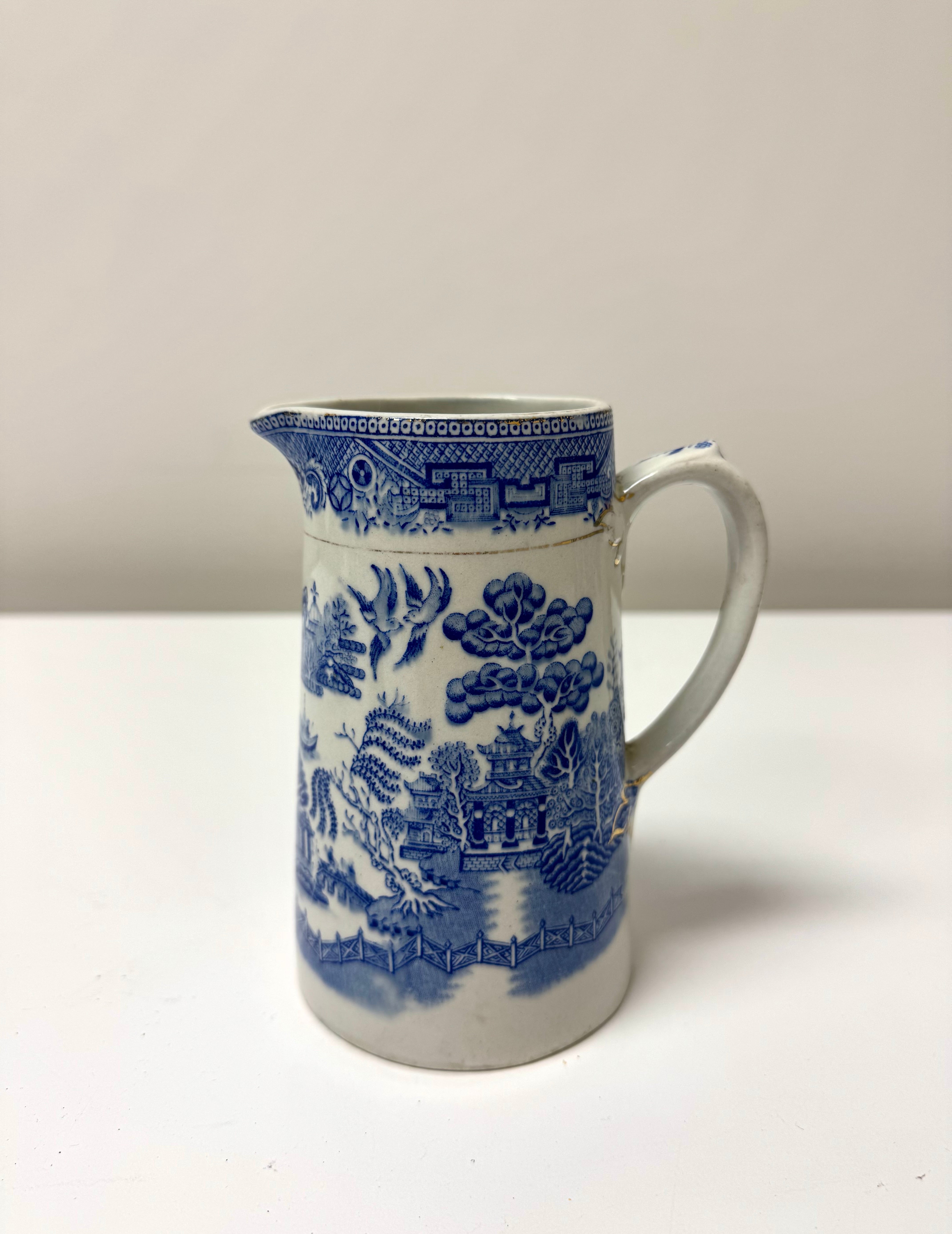 Vintage MYOTT 'Blue Willow' Pitcher