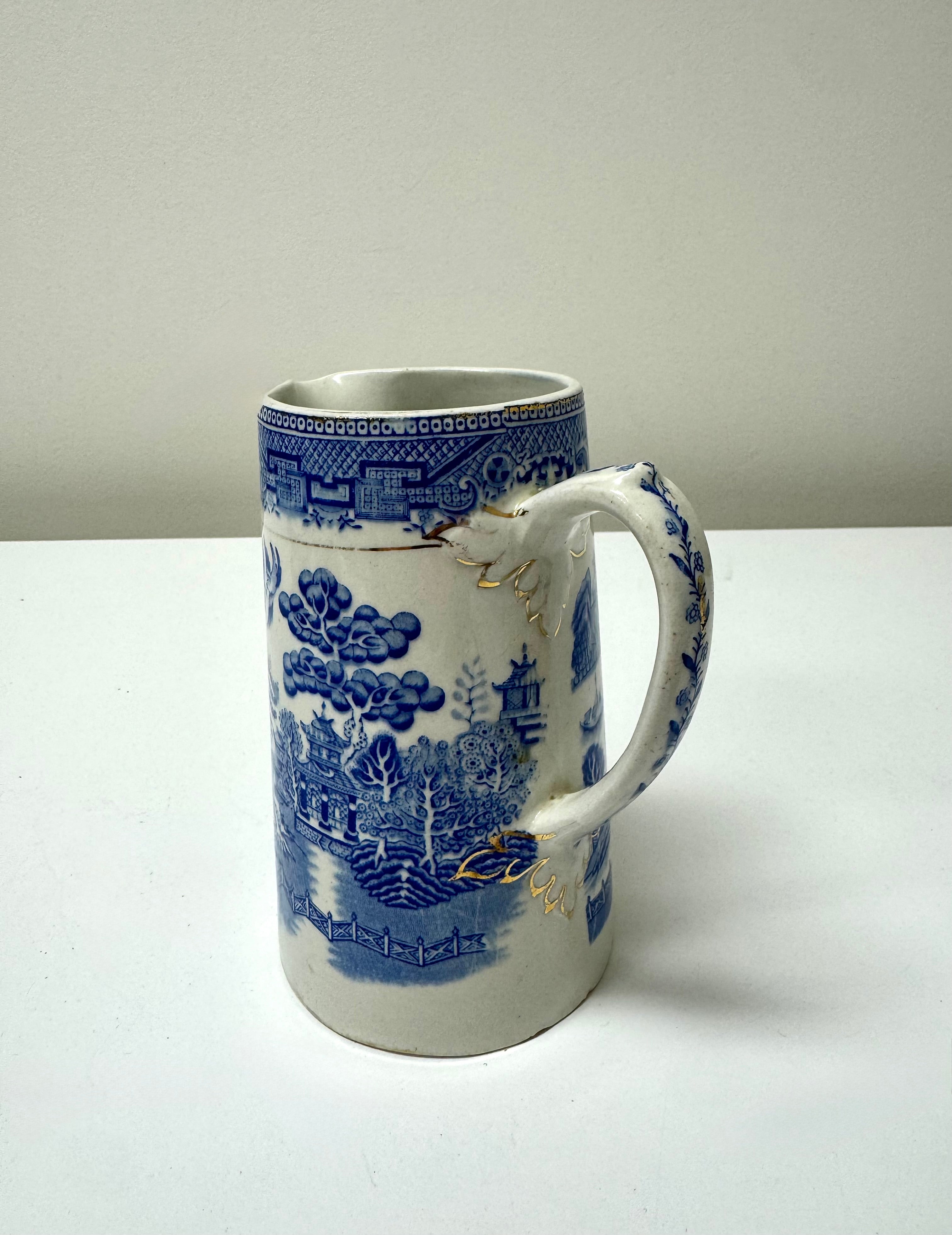 Vintage MYOTT 'Blue Willow' Pitcher