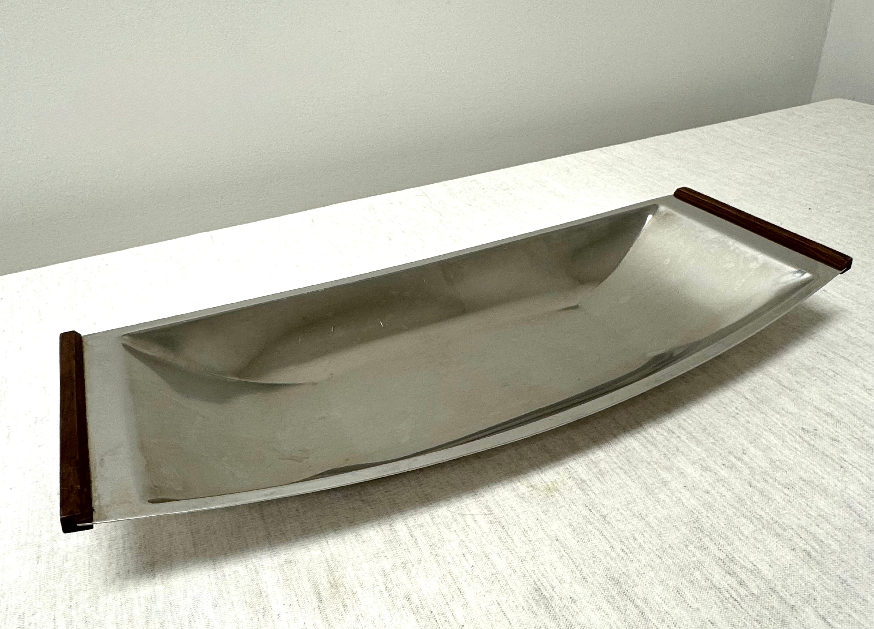 Vintage MCM LUNDTOFTE Serving Bowl with Rosewood Handles