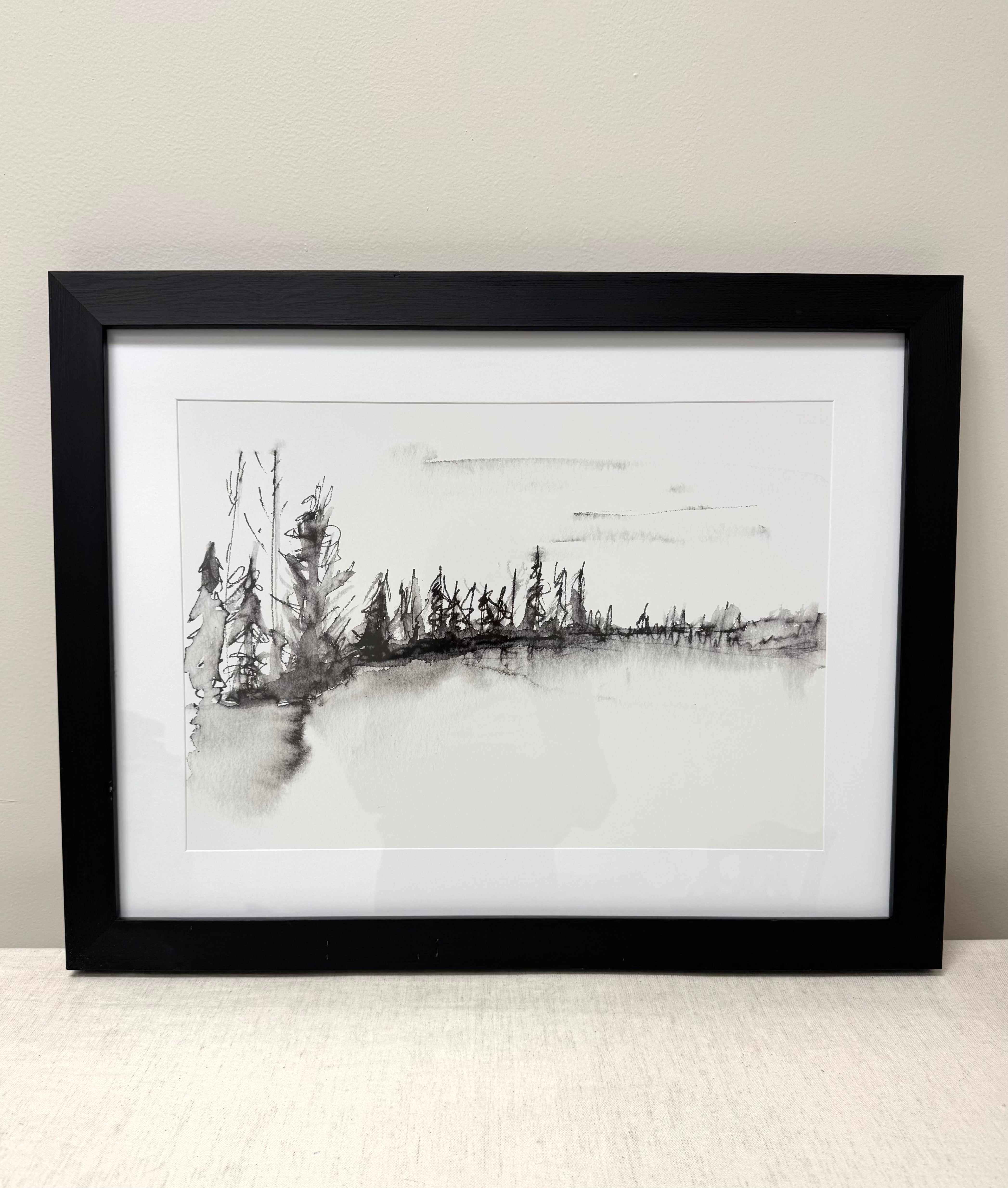 Lake Landscape Art Print