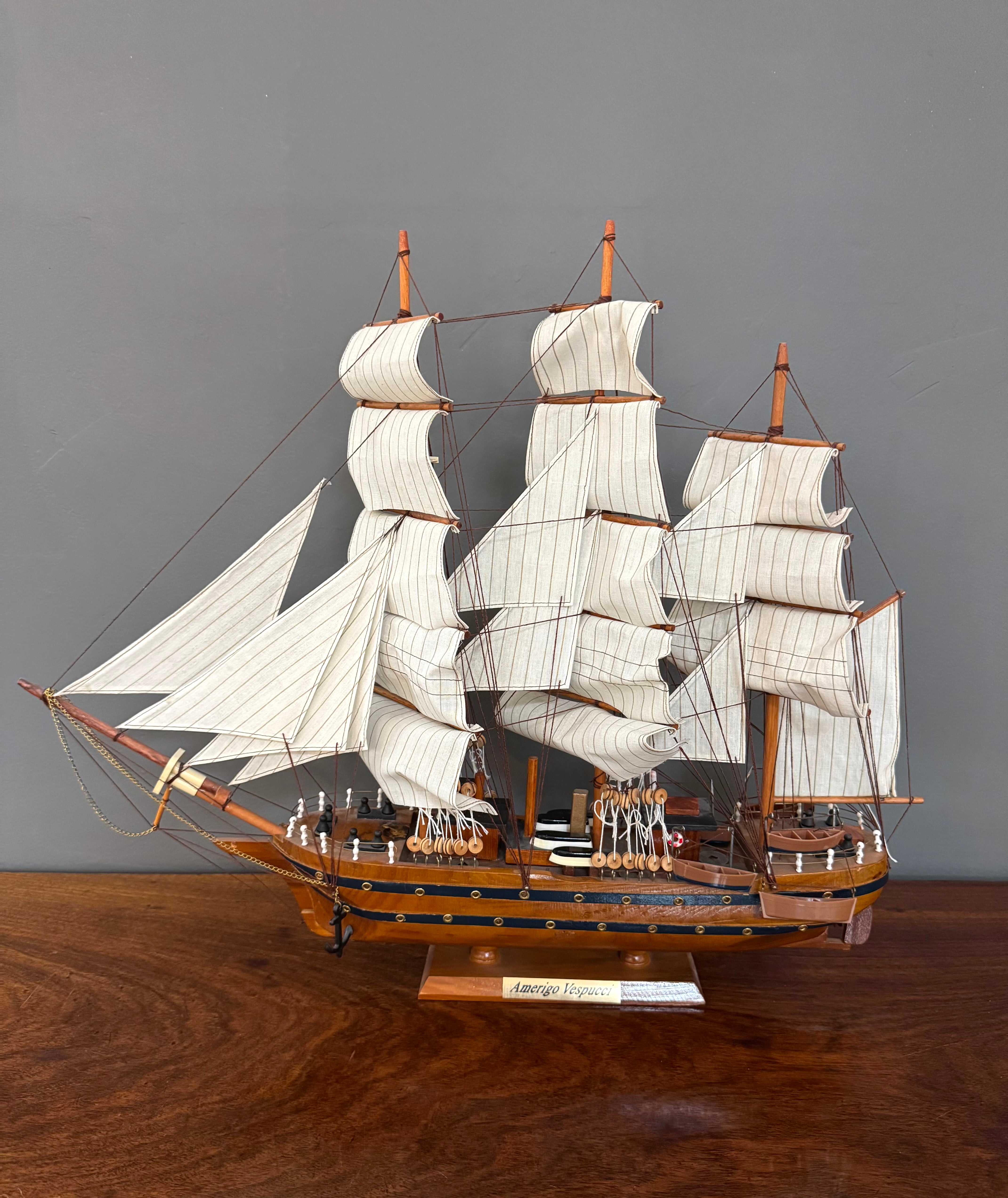 'Amerigo Vespucci' Model Sailboat